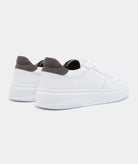 GARMENT PROJECT MAN Ace - White/Elephant Leather Shoes 460 Elephant