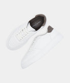 GARMENT PROJECT MAN Ace - White/Elephant Leather Shoes 460 Elephant