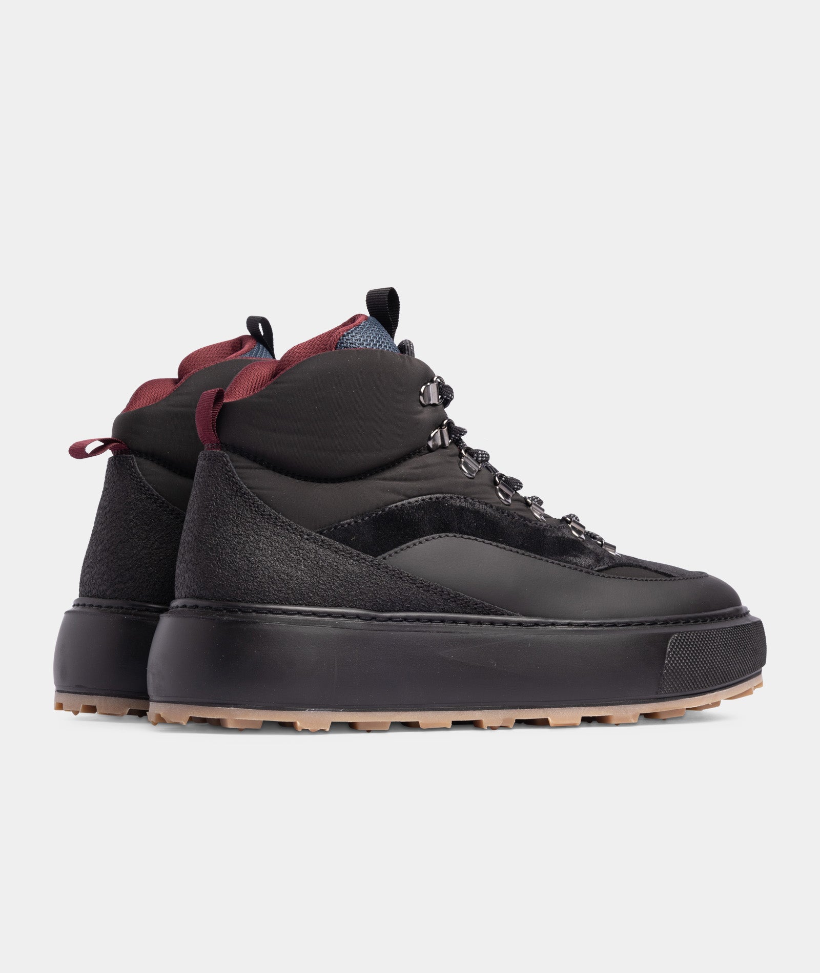 GARMENT PROJECT MAN Alaska Mid - Black/Bordeaux Nylon Shoes 999 Black