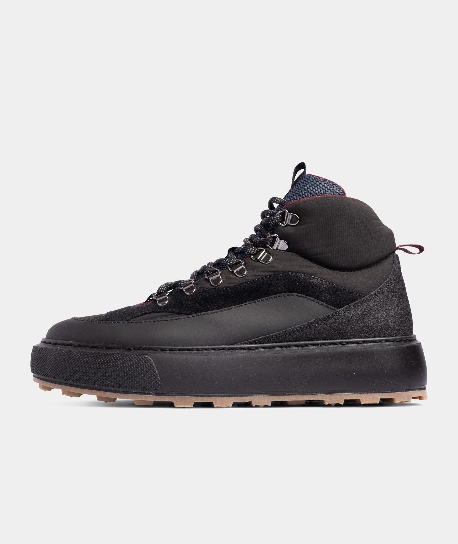 GARMENT PROJECT MAN Alaska Mid - Black/Bordeaux Nylon Shoes 999 Black