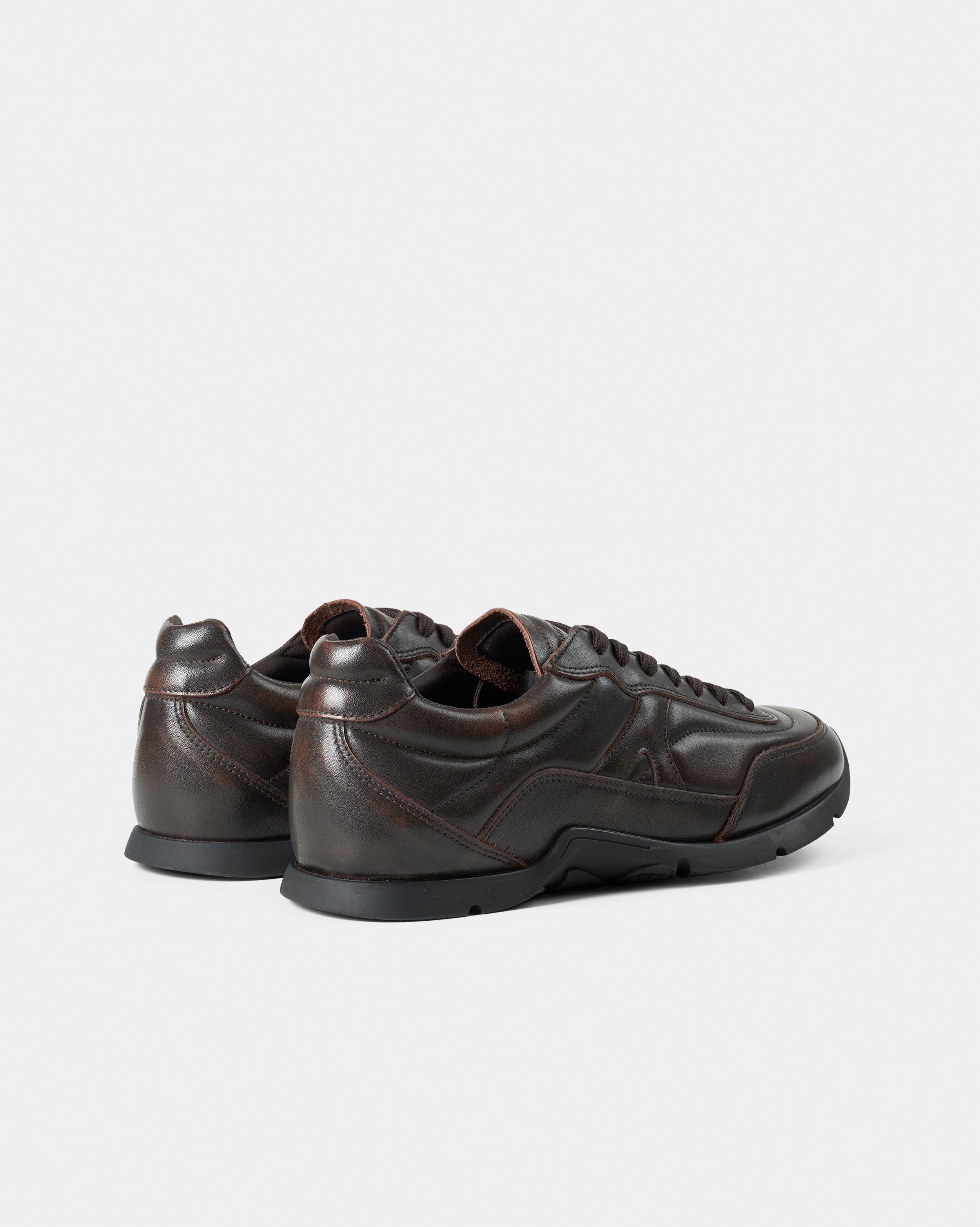 GARMENT PROJECT MAN Ari - Brown Vintage Leather Sneakers 800 Brown