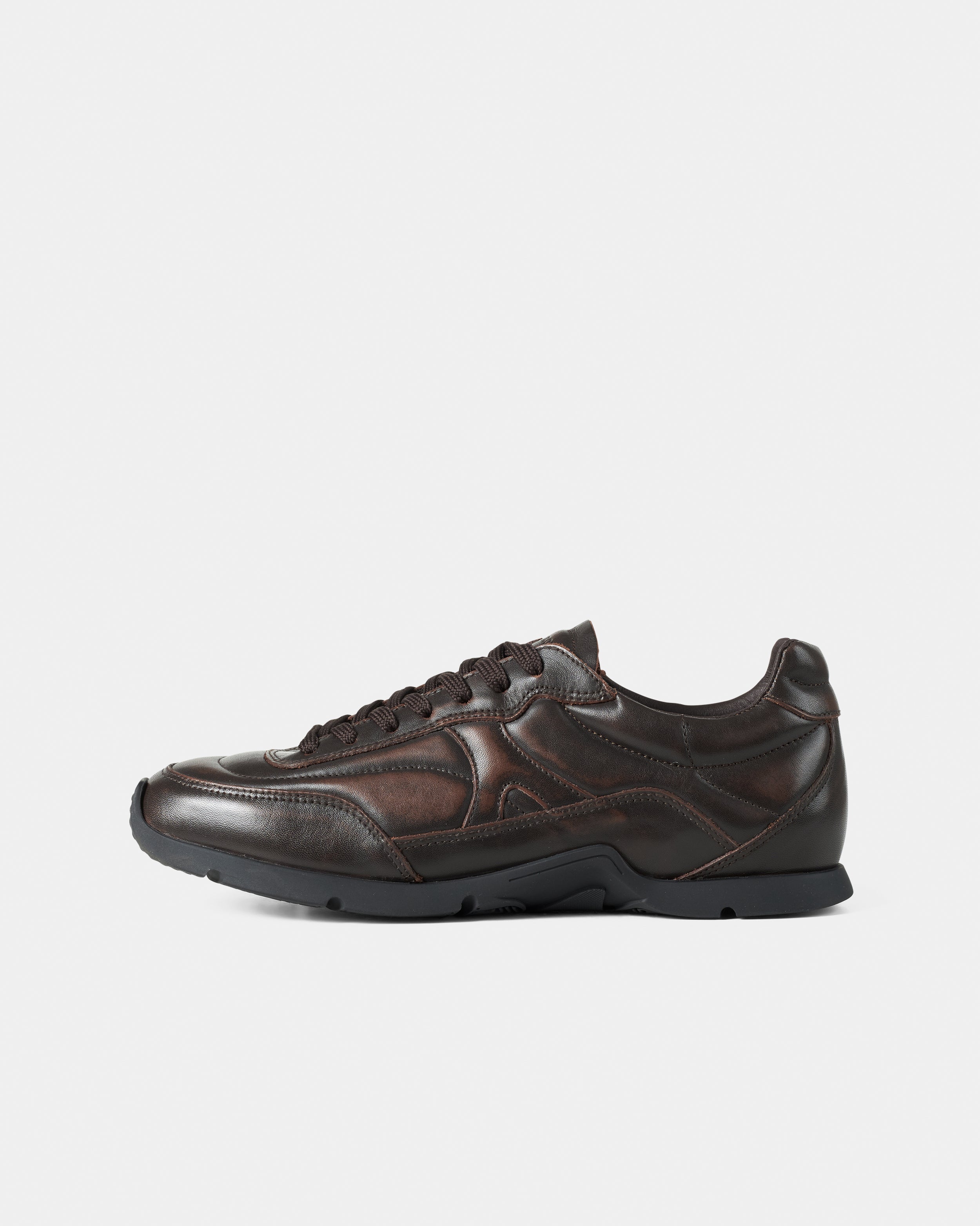 GARMENT PROJECT MAN Ari - Brown Vintage Leather Sneakers 800 Brown