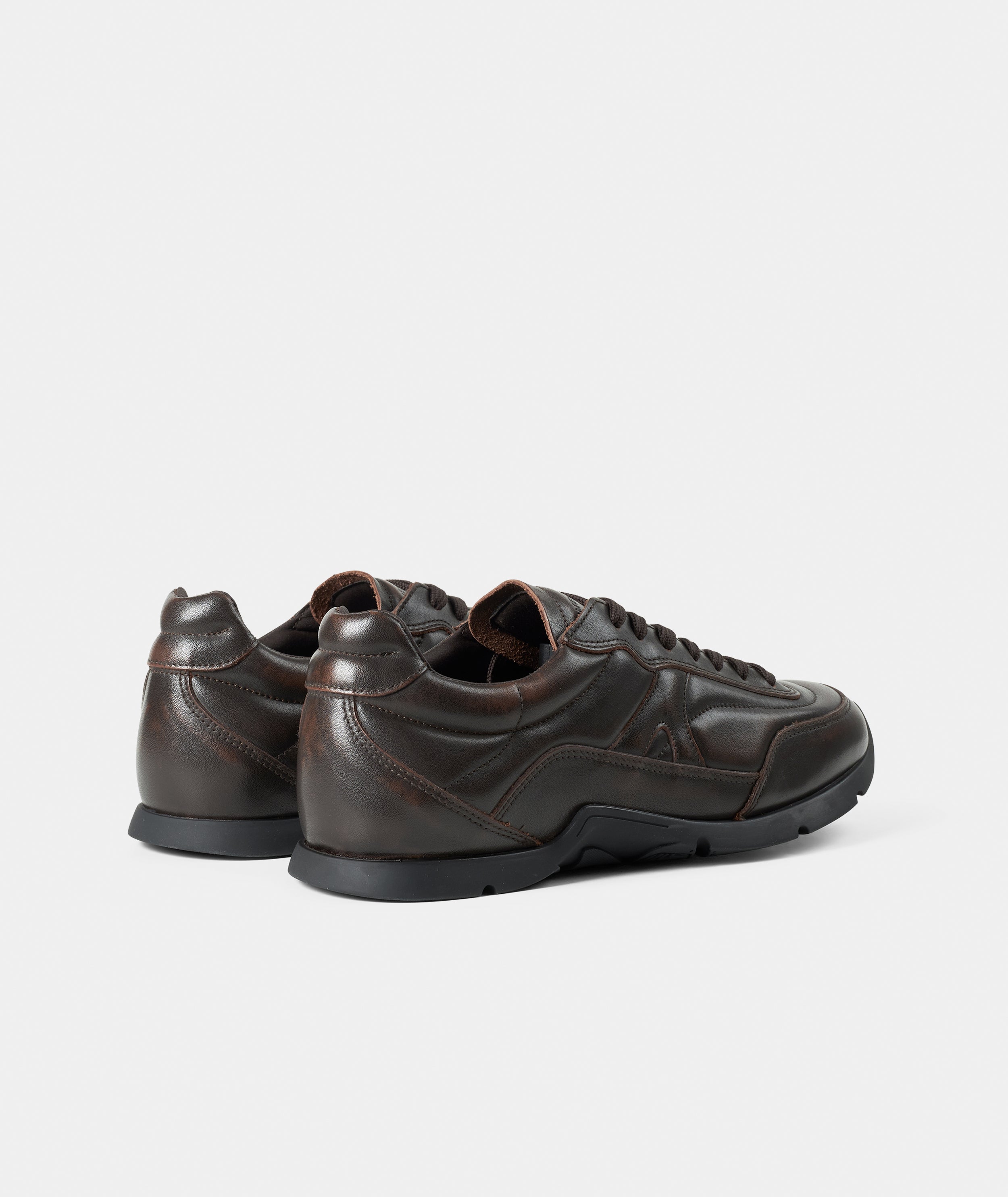 GARMENT PROJECT WMNS Ari - Brown Vintage Leather Sneakers 800 Brown