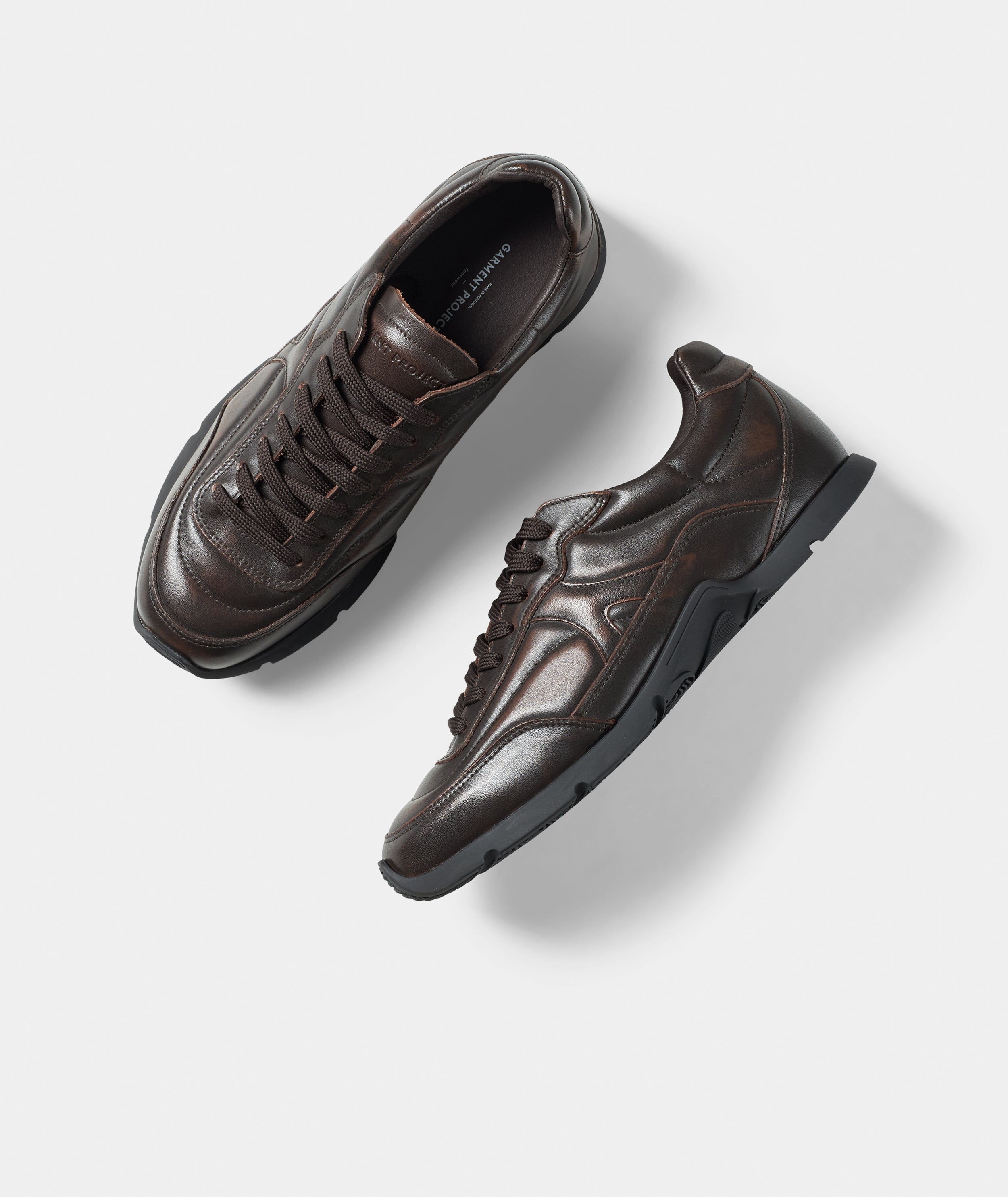 GARMENT PROJECT WMNS Ari - Brown Vintage Leather Sneakers 800 Brown