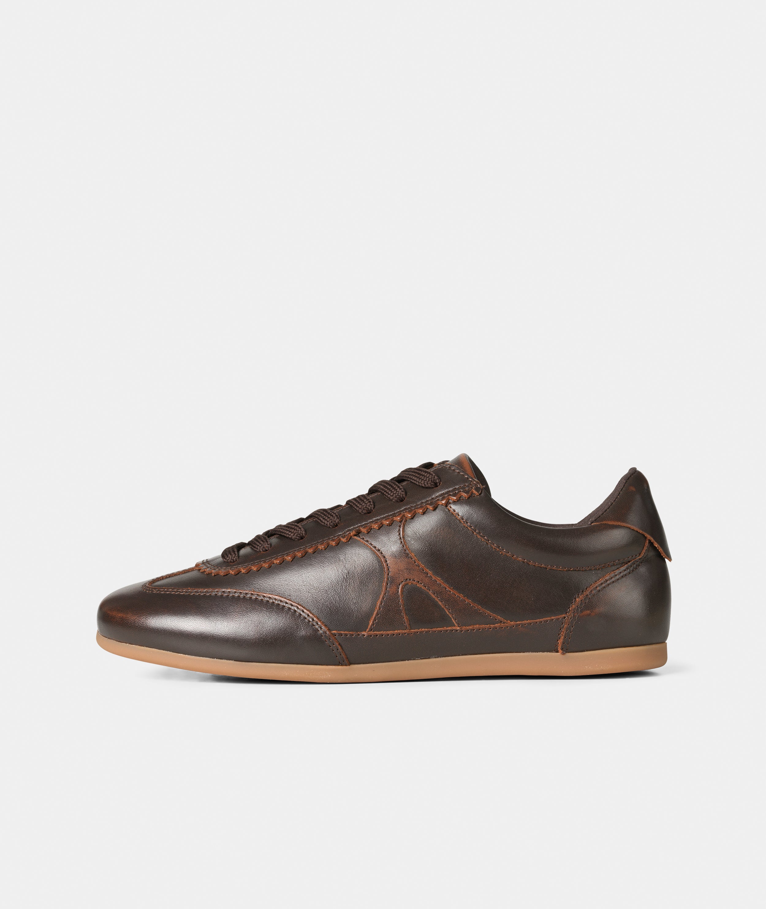 GARMENT PROJECT WMNS Bea - Brown Vintage Leather Sneakers 800 Brown