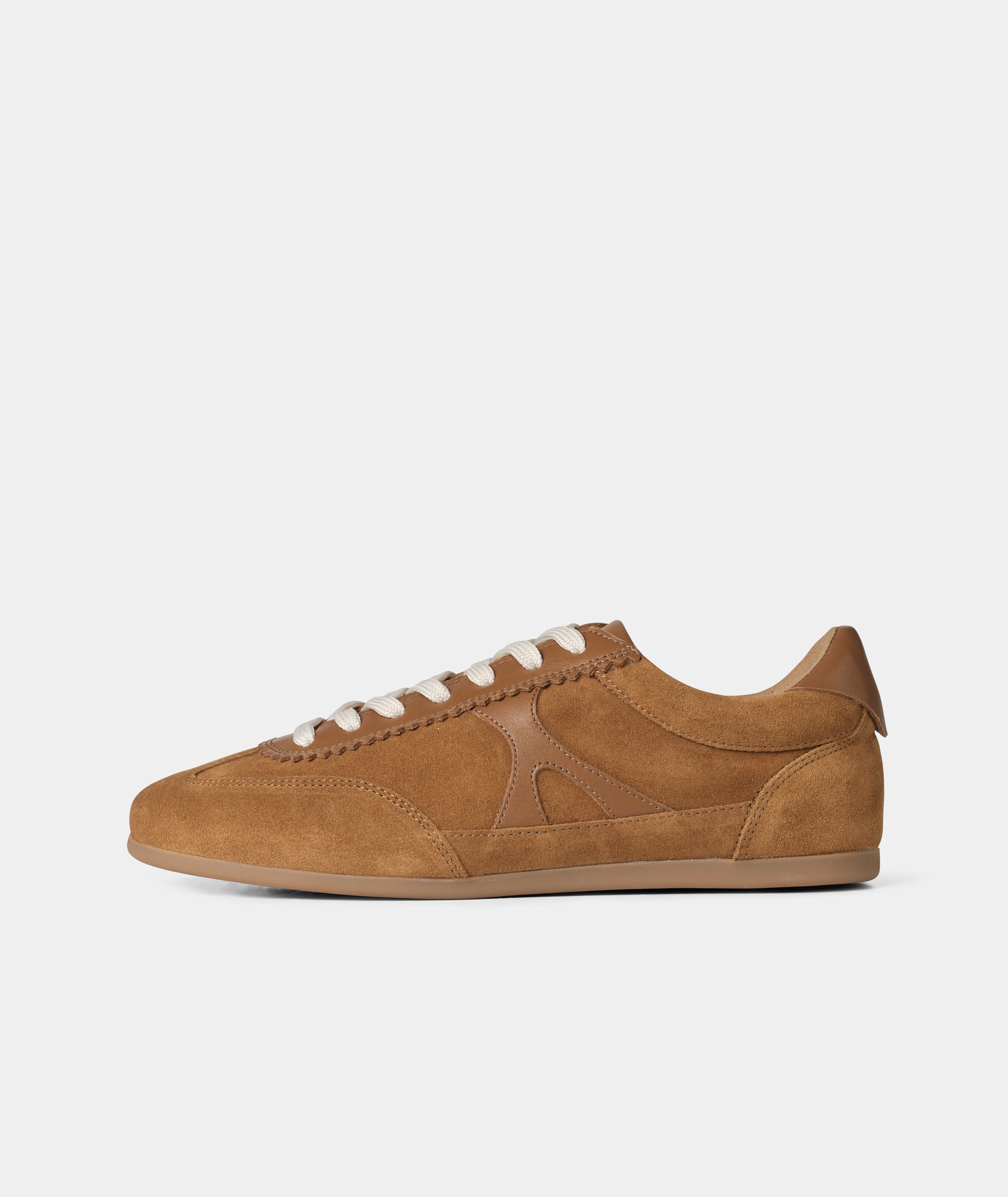 GARMENT PROJECT WMNS Bea - Cognac Suede/Leather Mix Sneakers 650 Cognac