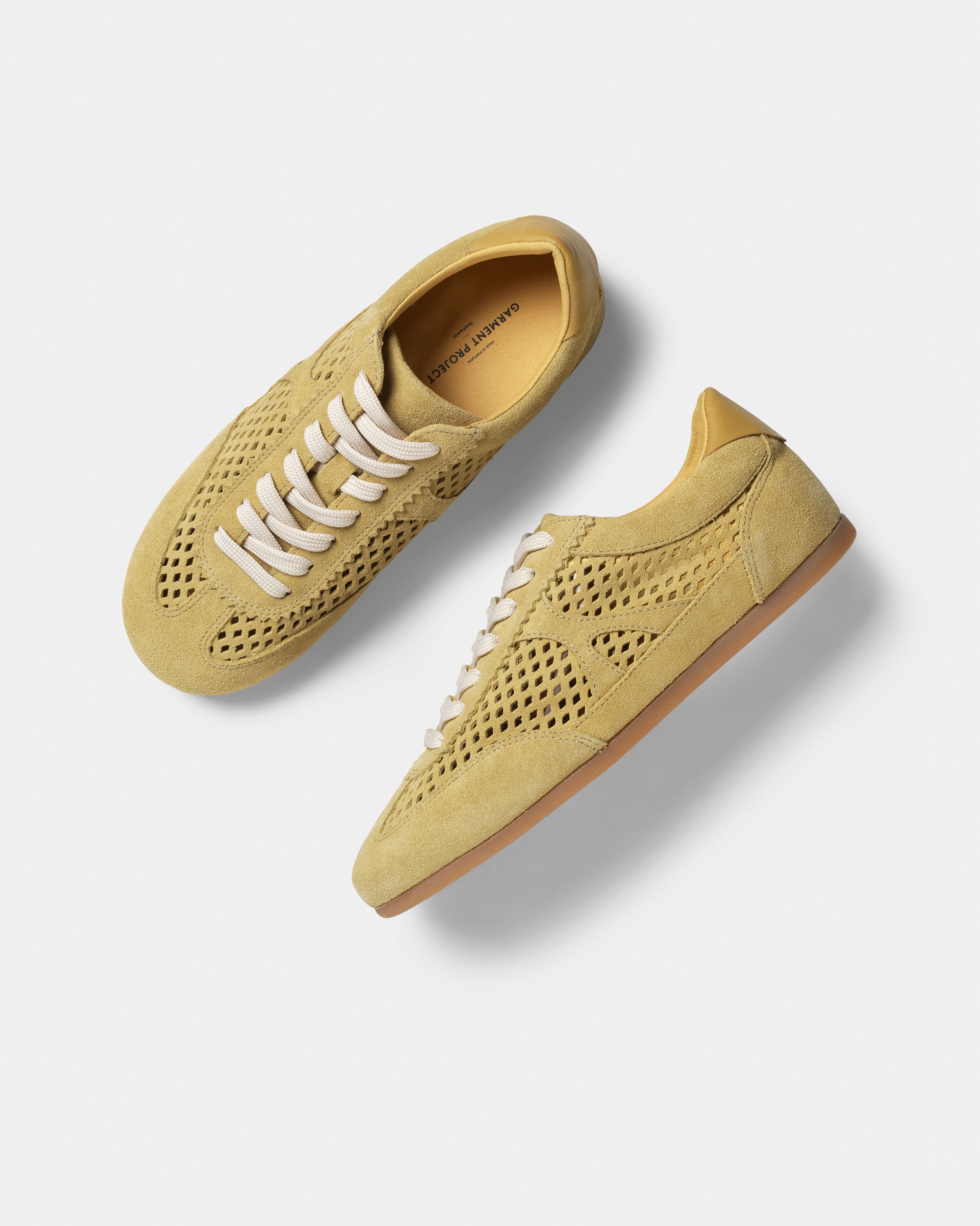 GARMENT PROJECT WMNS Bea - Honey Perforated Suede Sneakers 340 Honey