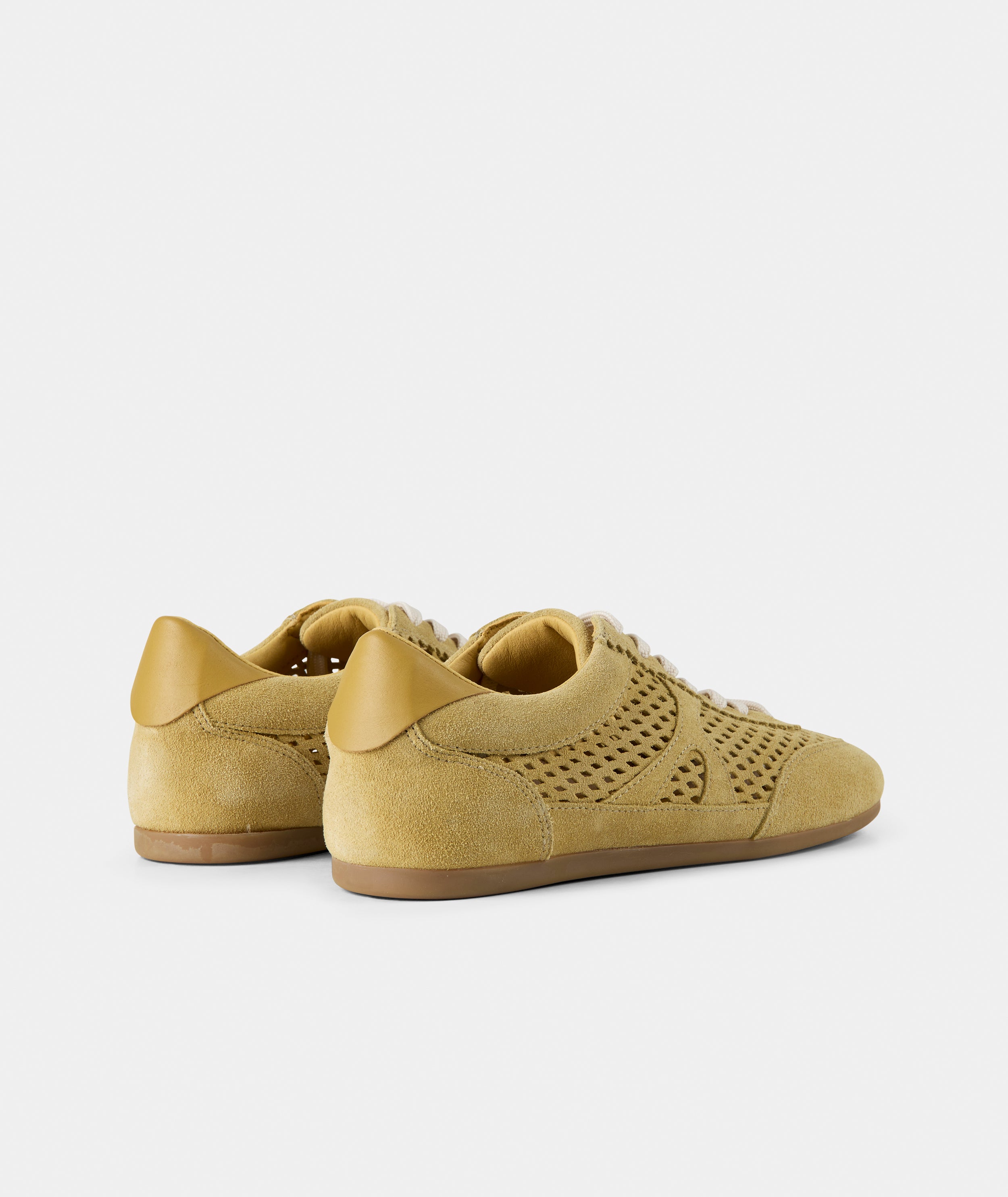 GARMENT PROJECT WMNS Bea - Honey Perforated Suede Sneakers 340 Honey