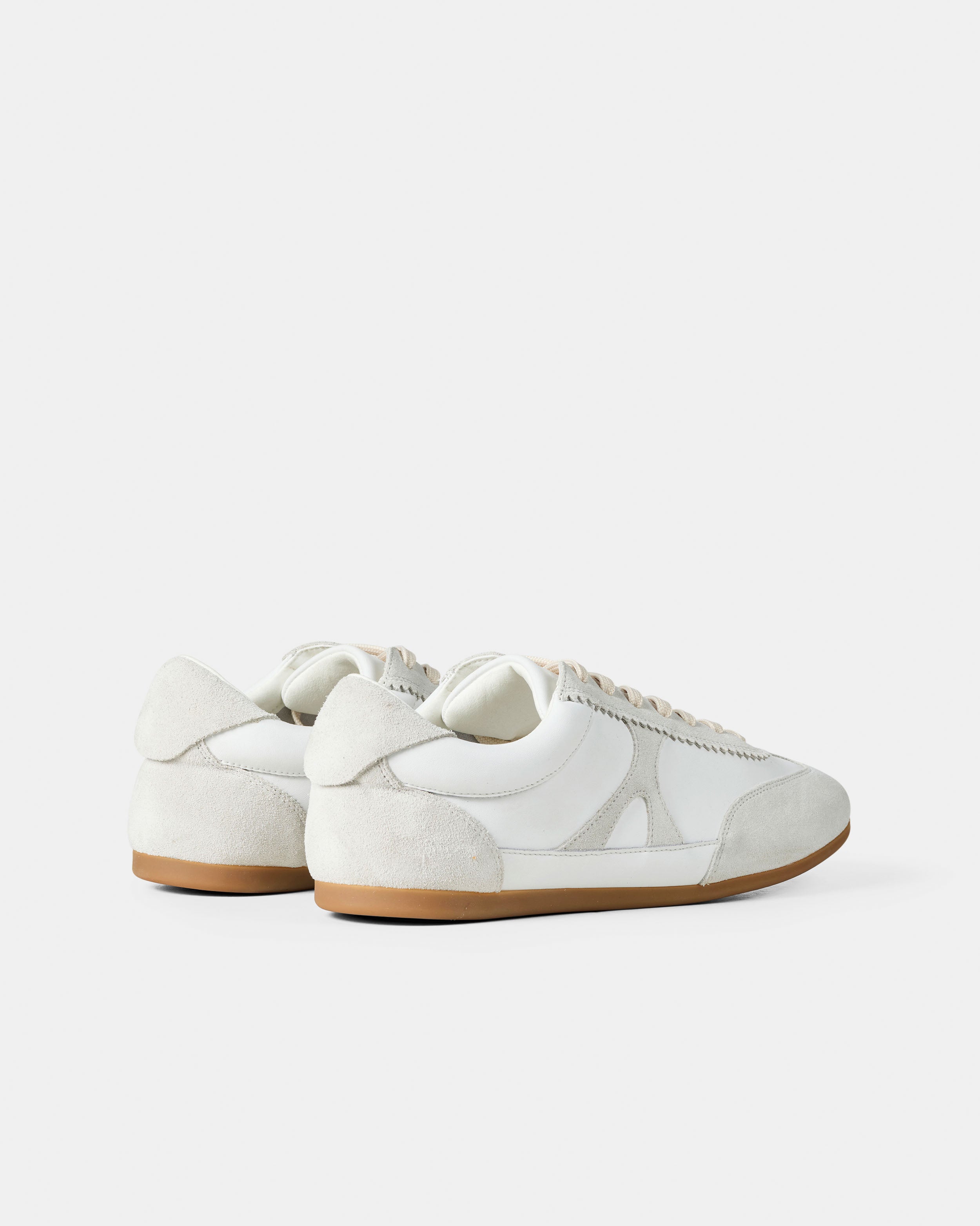 GARMENT PROJECT WMNS Bea - White Leather/Suede Mix Sneakers 100 White