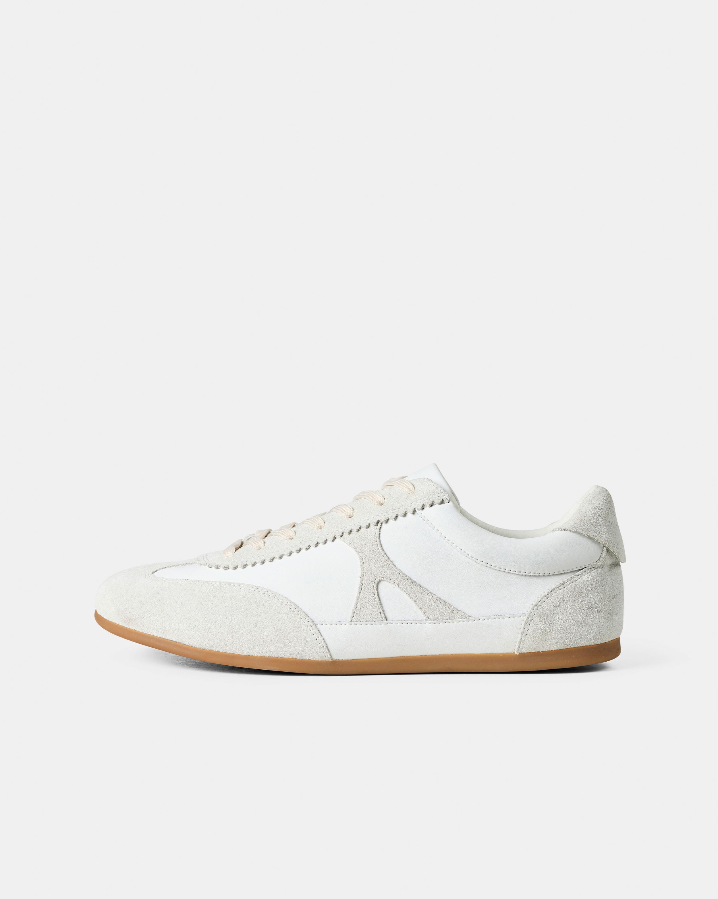 GARMENT PROJECT WMNS Bea - White Leather/Suede Mix Sneakers 100 White