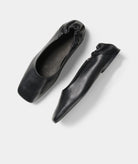 GARMENT PROJECT WMNS Bella - Black Leather Ballerinas 999 Black
