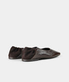 GARMENT PROJECT WMNS Bella - Brown Vintage Patent Leather Ballerinas 800 Brown