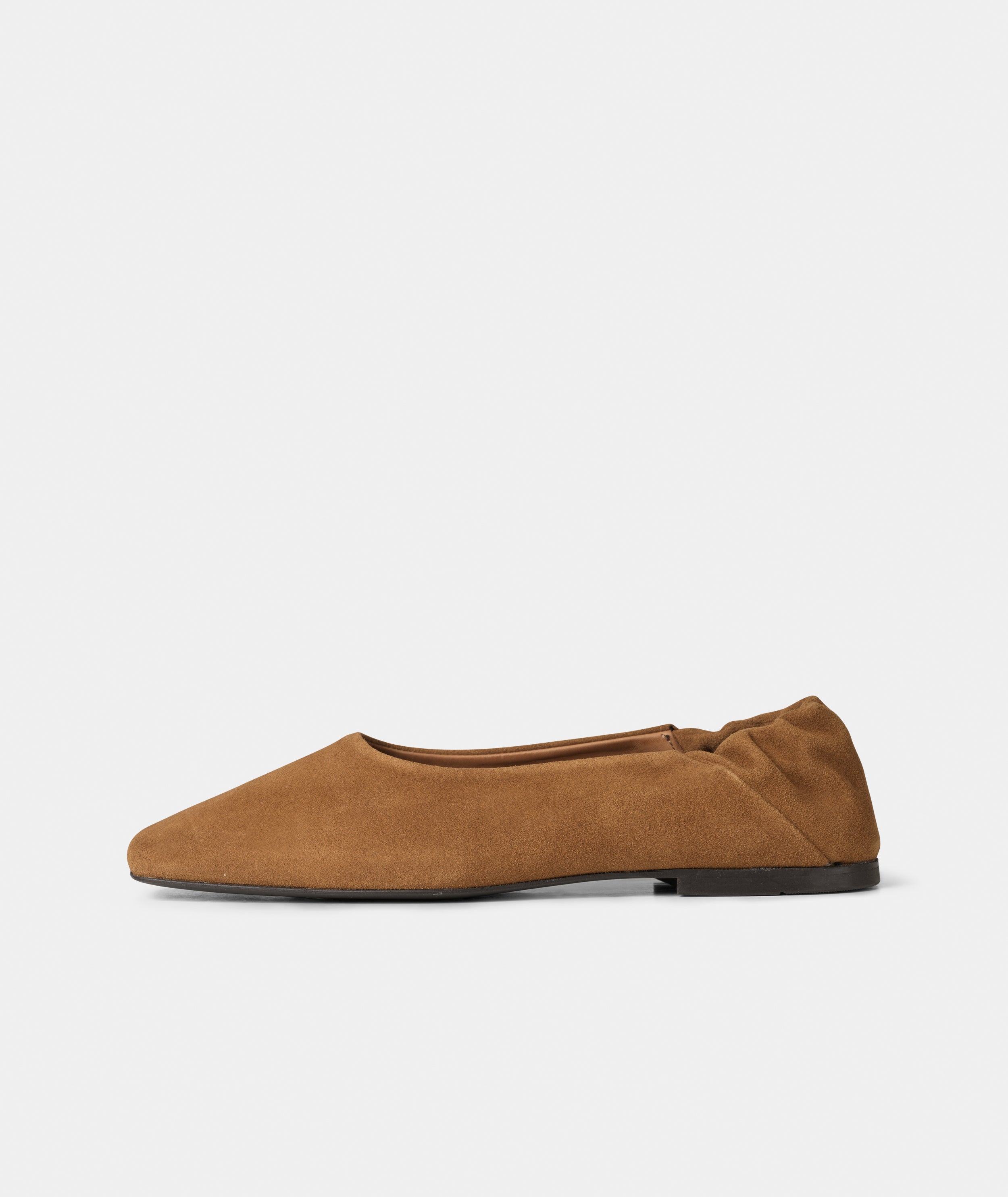 GARMENT PROJECT WMNS Bella - Cognac Suede Ballerinas 650 Cognac