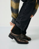 GARMENT PROJECT WMNS Blake - Brown Vintage Leather Mules 800 Brown