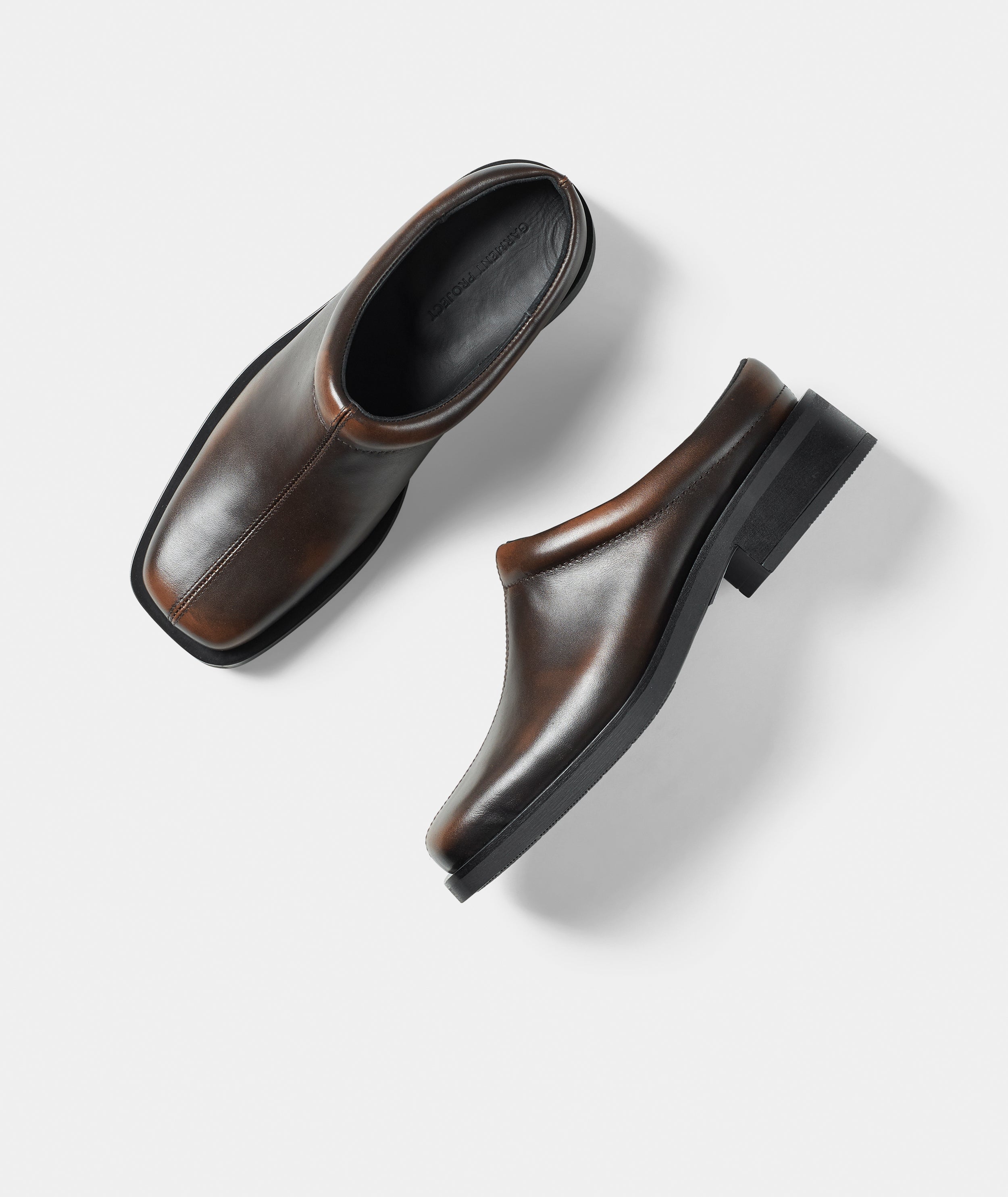 GARMENT PROJECT WMNS Blake - Brown Vintage Leather Mules 800 Brown