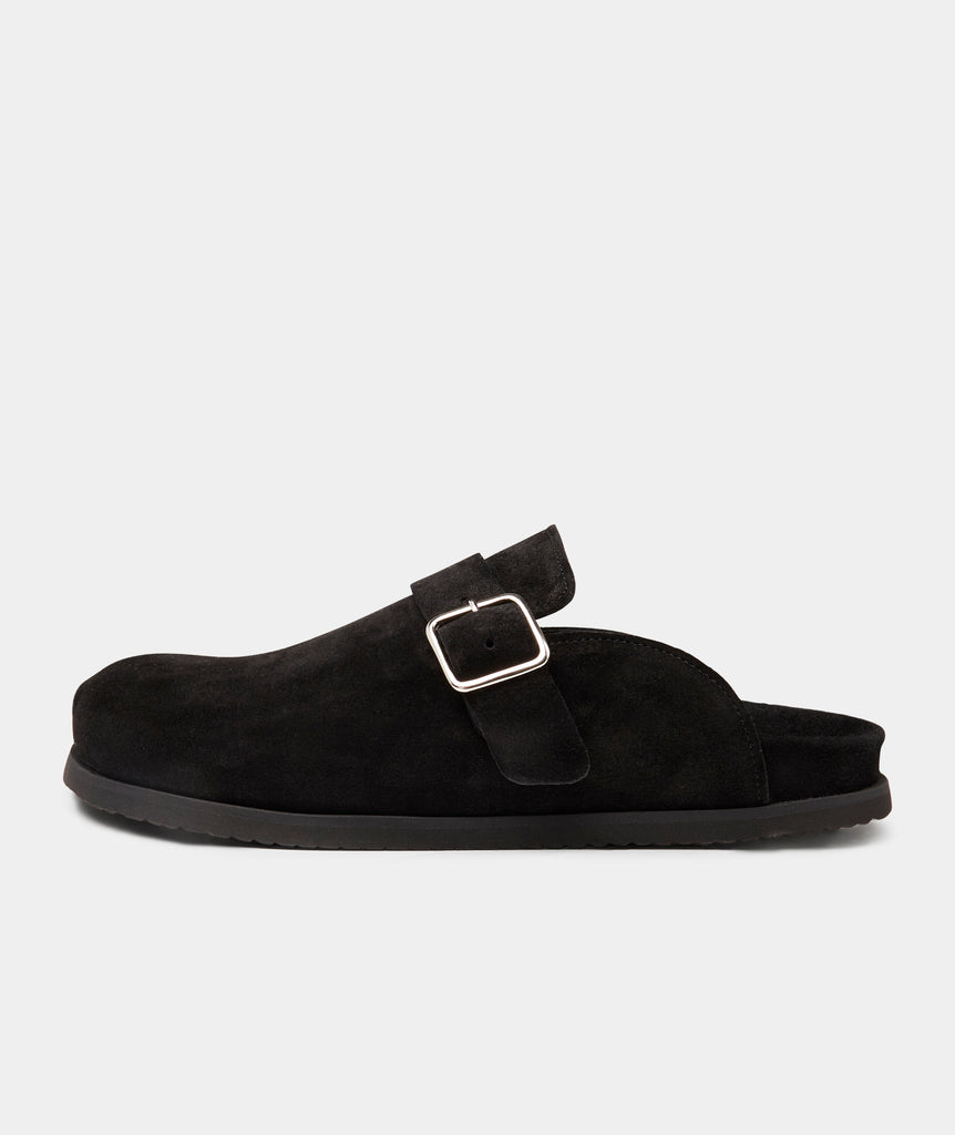 GARMENT PROJECT WMNS Blake Clog - Black Suede Shoes 999 Black
