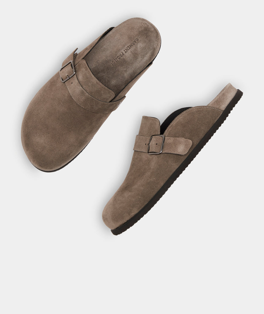 GARMENT PROJECT MAN Blake Clog - Earth Suede Shoes 435 Ardesia