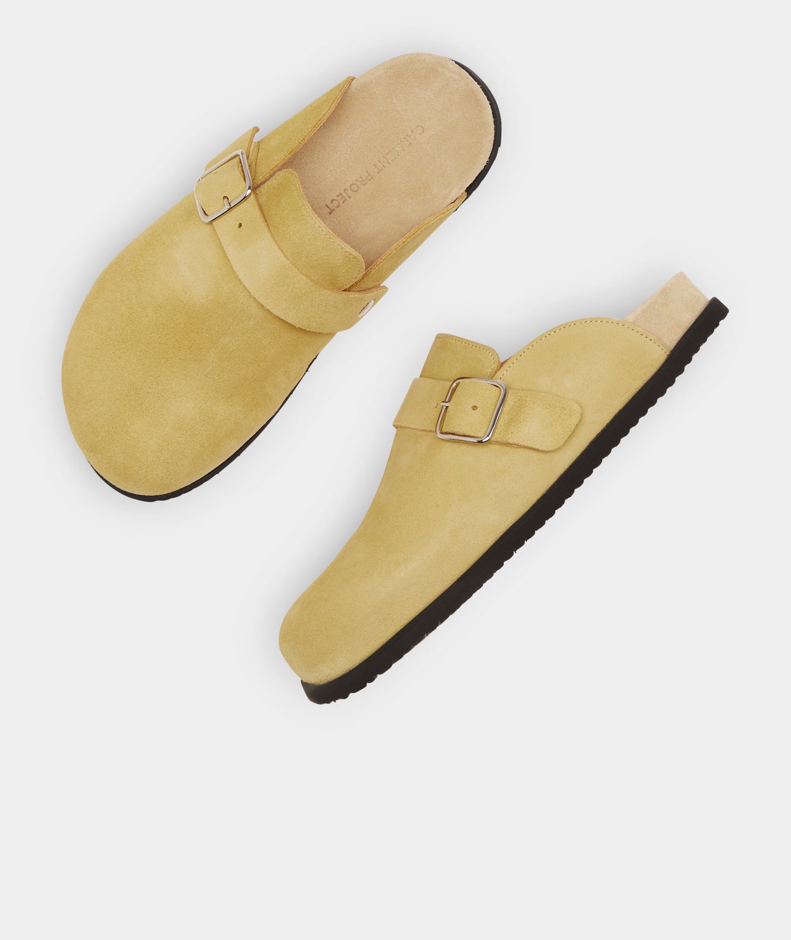 GARMENT PROJECT WMNS Blake Clog - Soft Yellow Suede Shoes 305 Soft Yellow