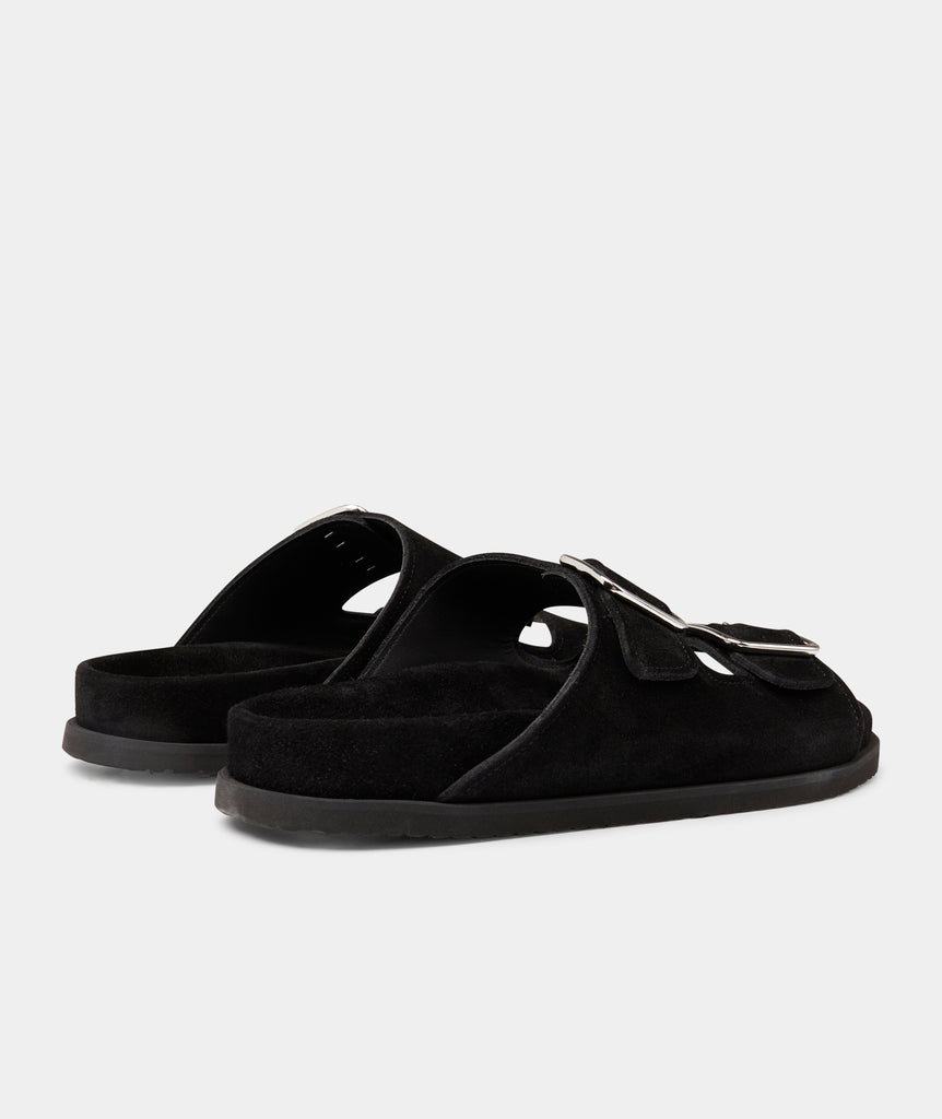 GARMENT PROJECT WMNS Blake Sandal - Black Suede Shoes 999 Black