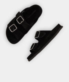 GARMENT PROJECT WMNS Blake Sandal - Black Suede Shoes 999 Black