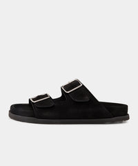 GARMENT PROJECT WMNS Blake Sandal - Black Suede Shoes 999 Black