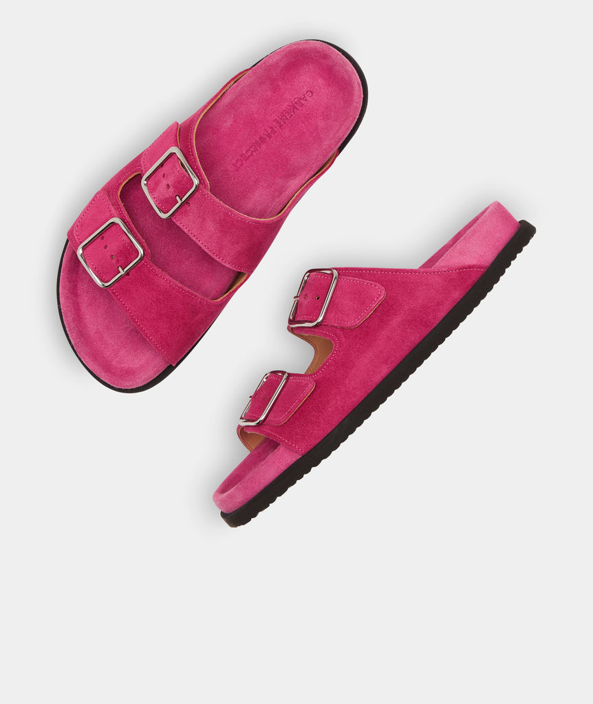 GARMENT PROJECT WMNS Blake Sandal - Pink Suede Shoes 690 Pink