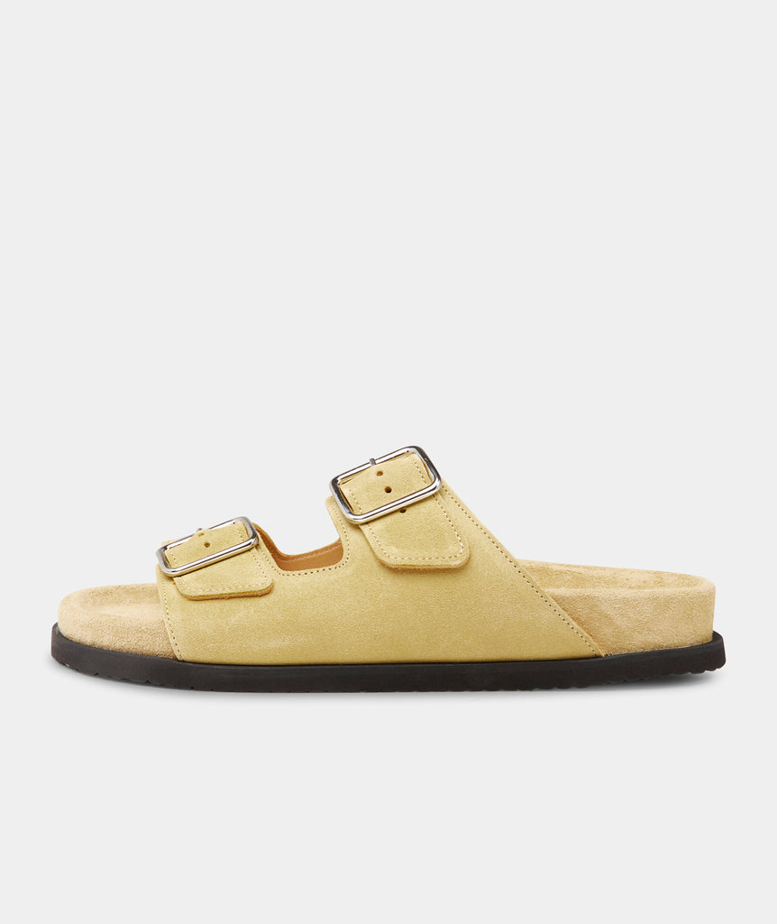 GARMENT PROJECT WMNS Blake Sandal - Soft Yellow Suede Shoes 305 Soft Yellow