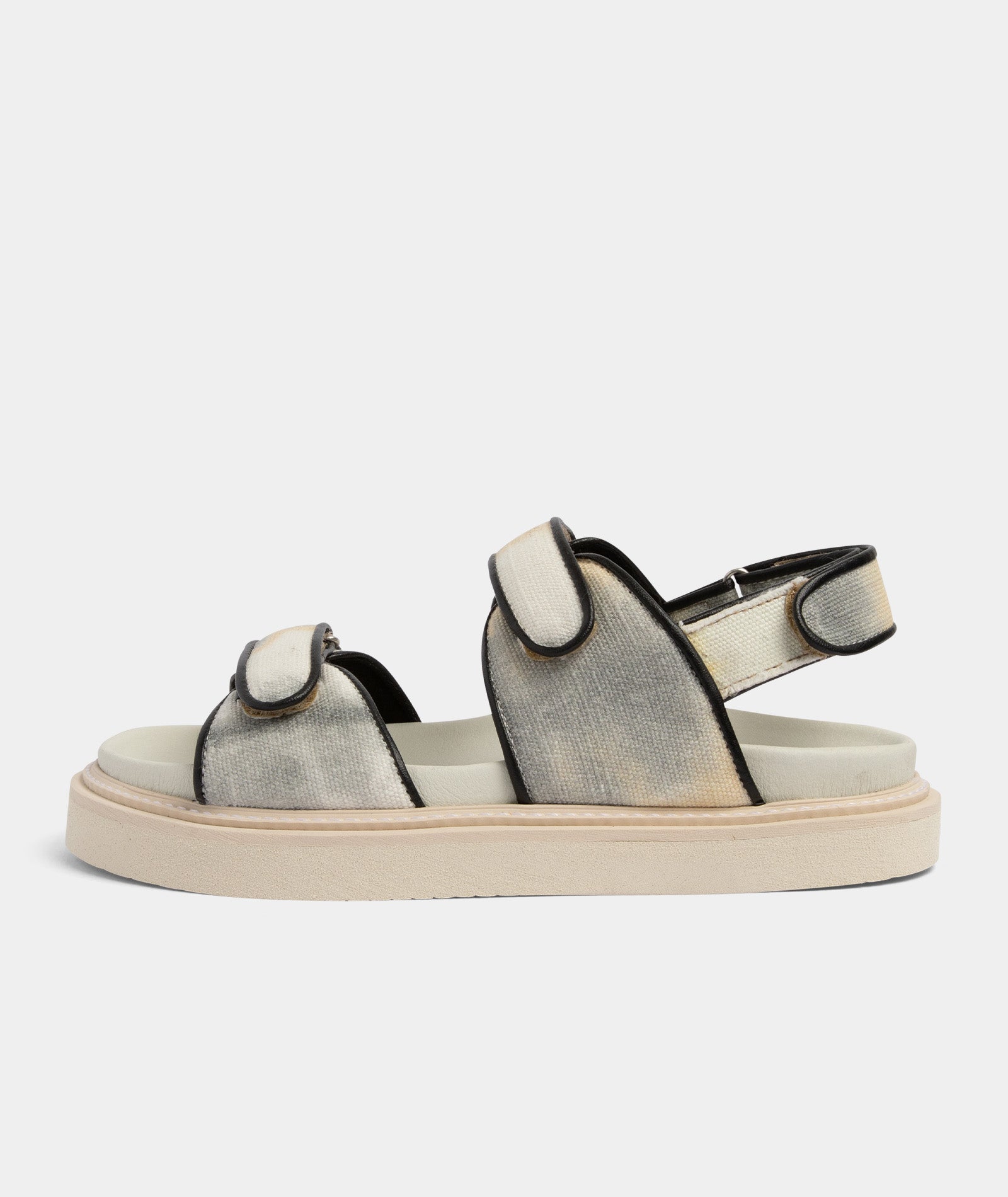 GARMENT PROJECT WMNS Bodi Sandal - Grey Tie Dye Canvas Sandals 430 Grey