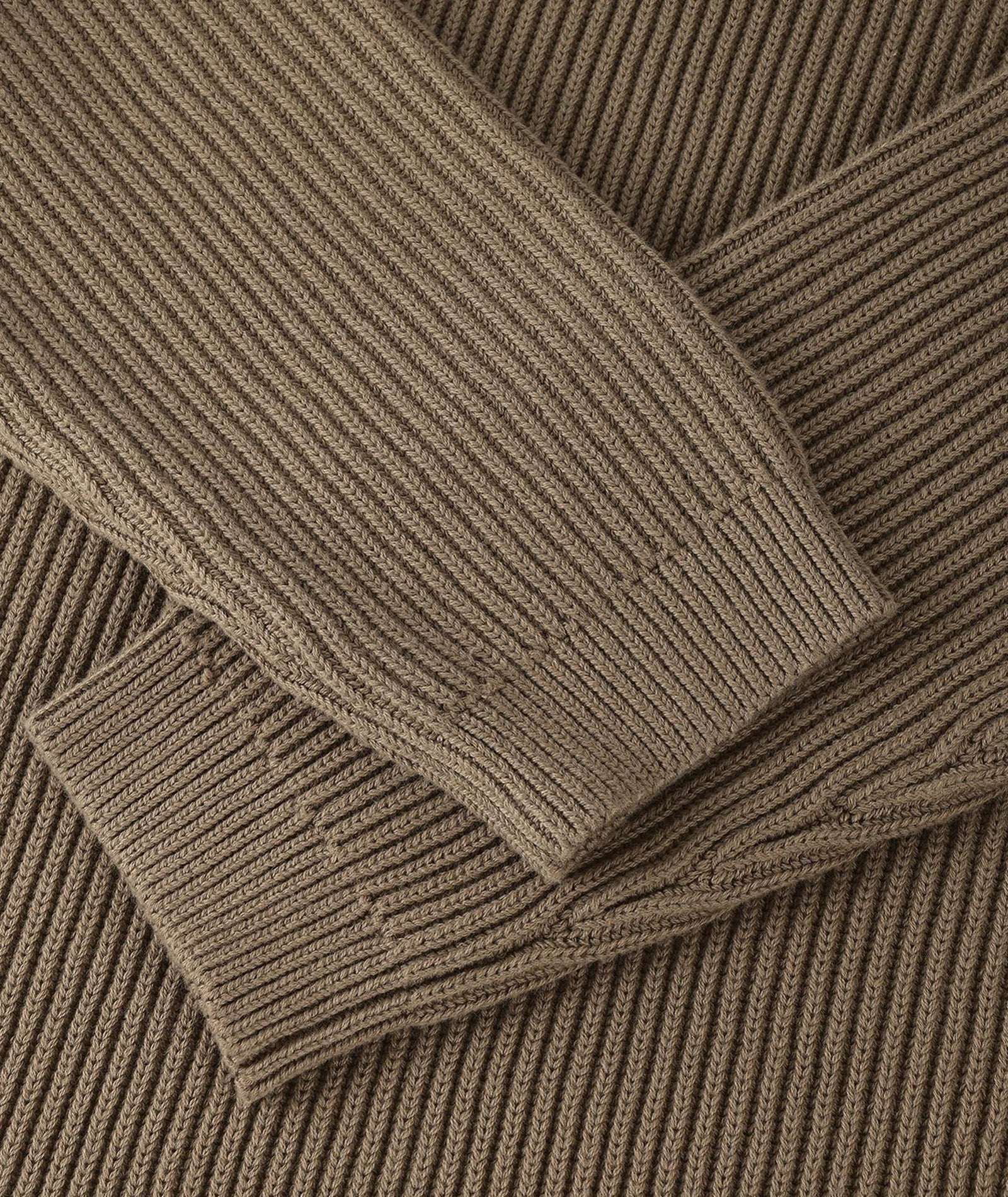 GARMENT PROJECT MAN Boxy Cotton Knit - Moss Knit 175 Moss