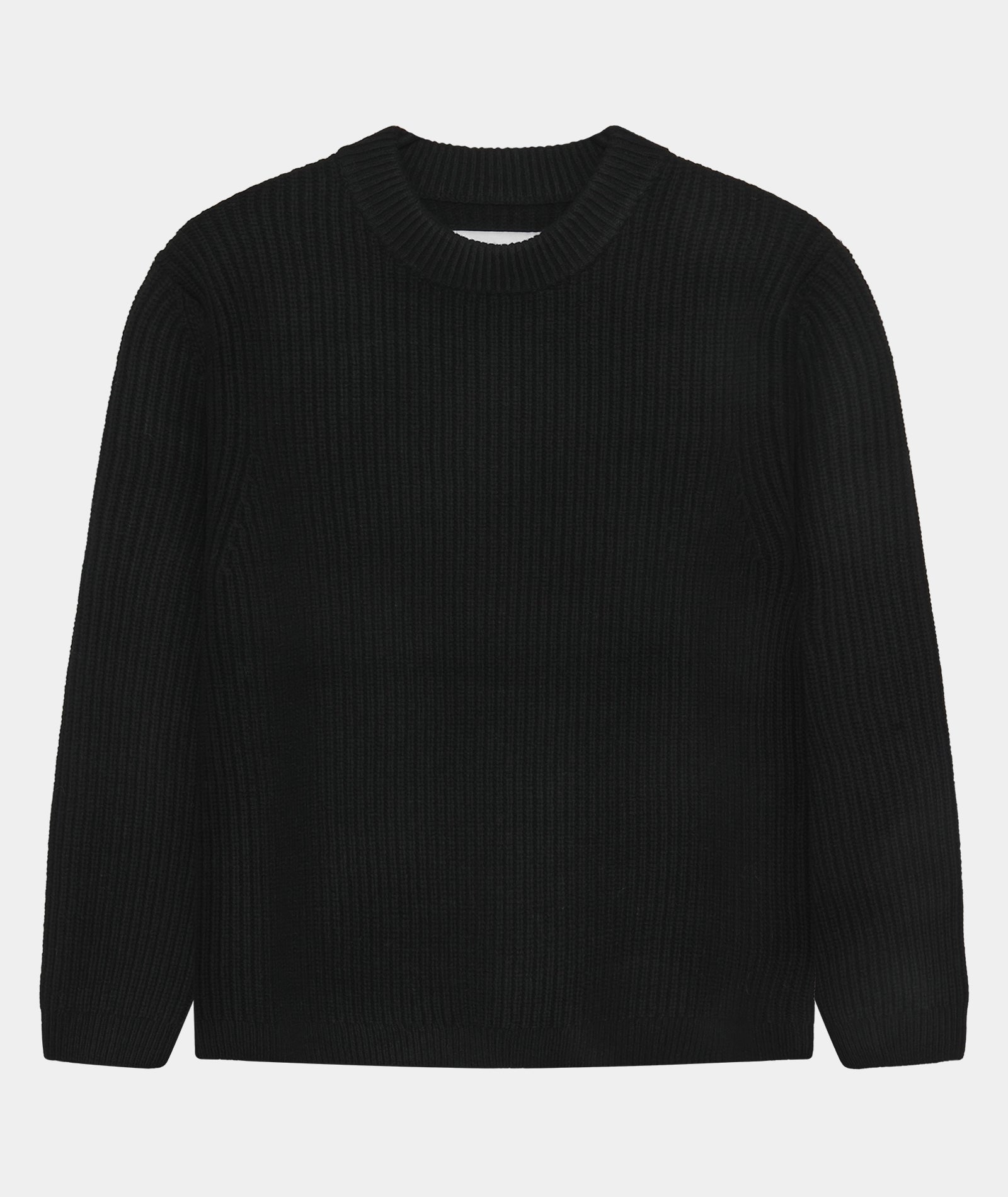 GARMENT PROJECT MAN Boxy Wool Knit - Black Knit 999 Black