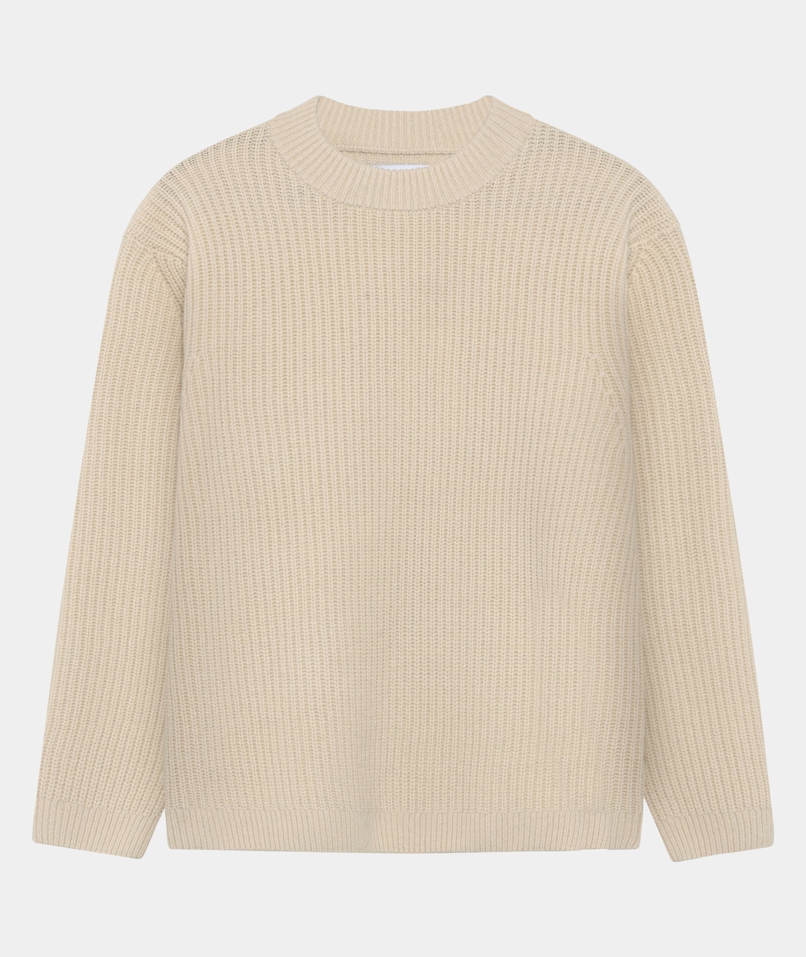 GARMENT PROJECT MAN Boxy Wool Knit - Bone Knit 111 Bone White