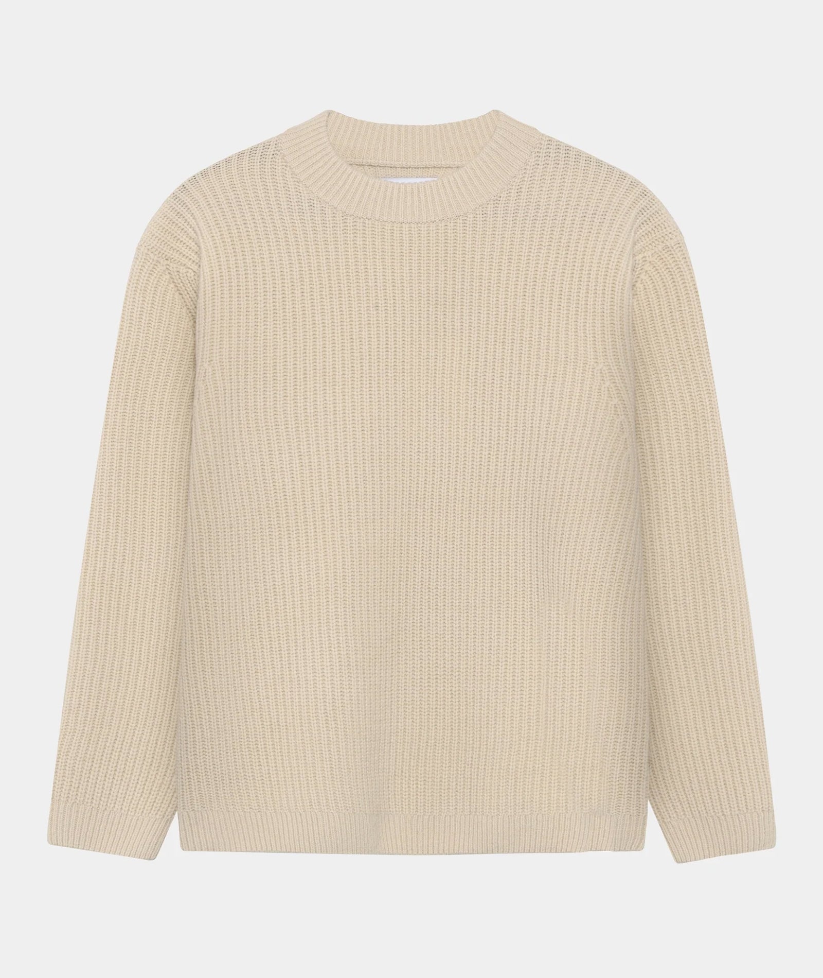 GARMENT PROJECT MAN Boxy Wool Knit - Bone Knit 111 Bone White