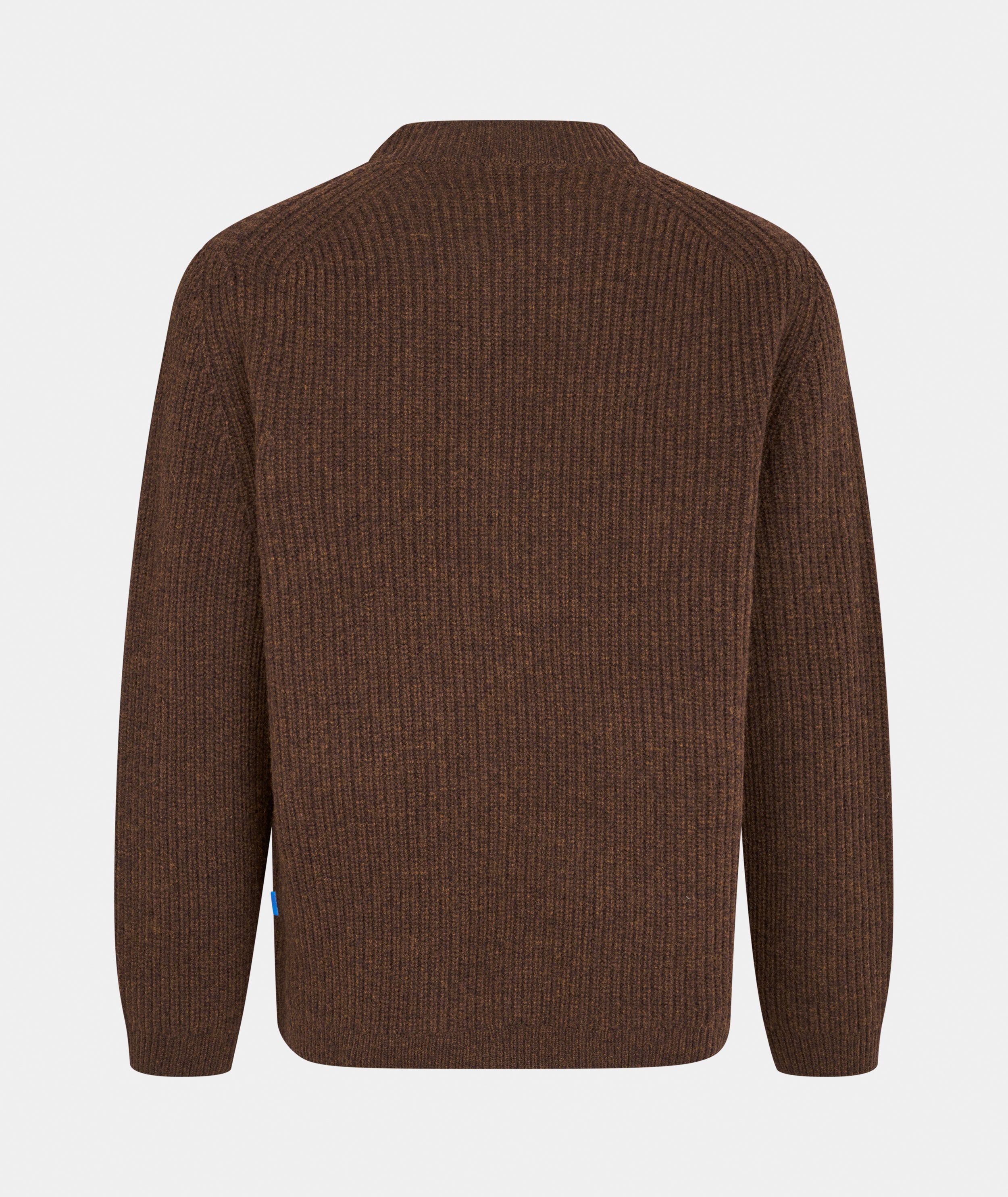 GARMENT PROJECT MAN Boxy Wool Knit - Brown Melange Knit 800 Brown