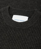 GARMENT PROJECT MAN Boxy Wool Knit - Dark Grey Melange Knit 400 Grey