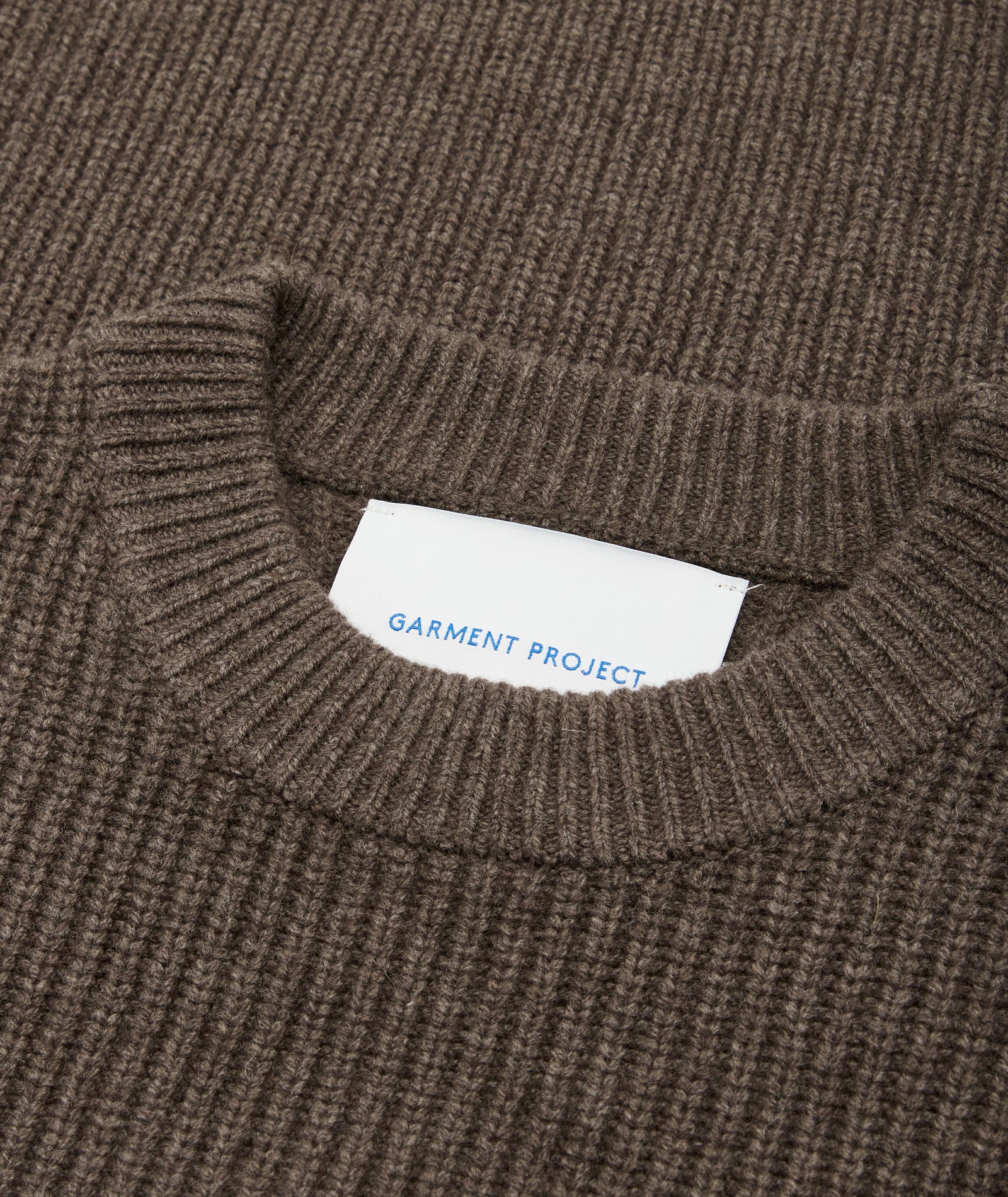 GARMENT PROJECT MAN Boxy Wool Knit - Taupe Melange Knit 140 Taupe