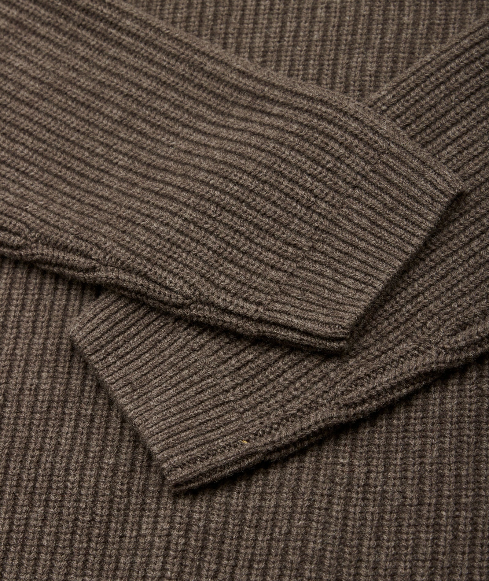 GARMENT PROJECT MAN Boxy Wool Knit - Taupe Melange Knit 140 Taupe