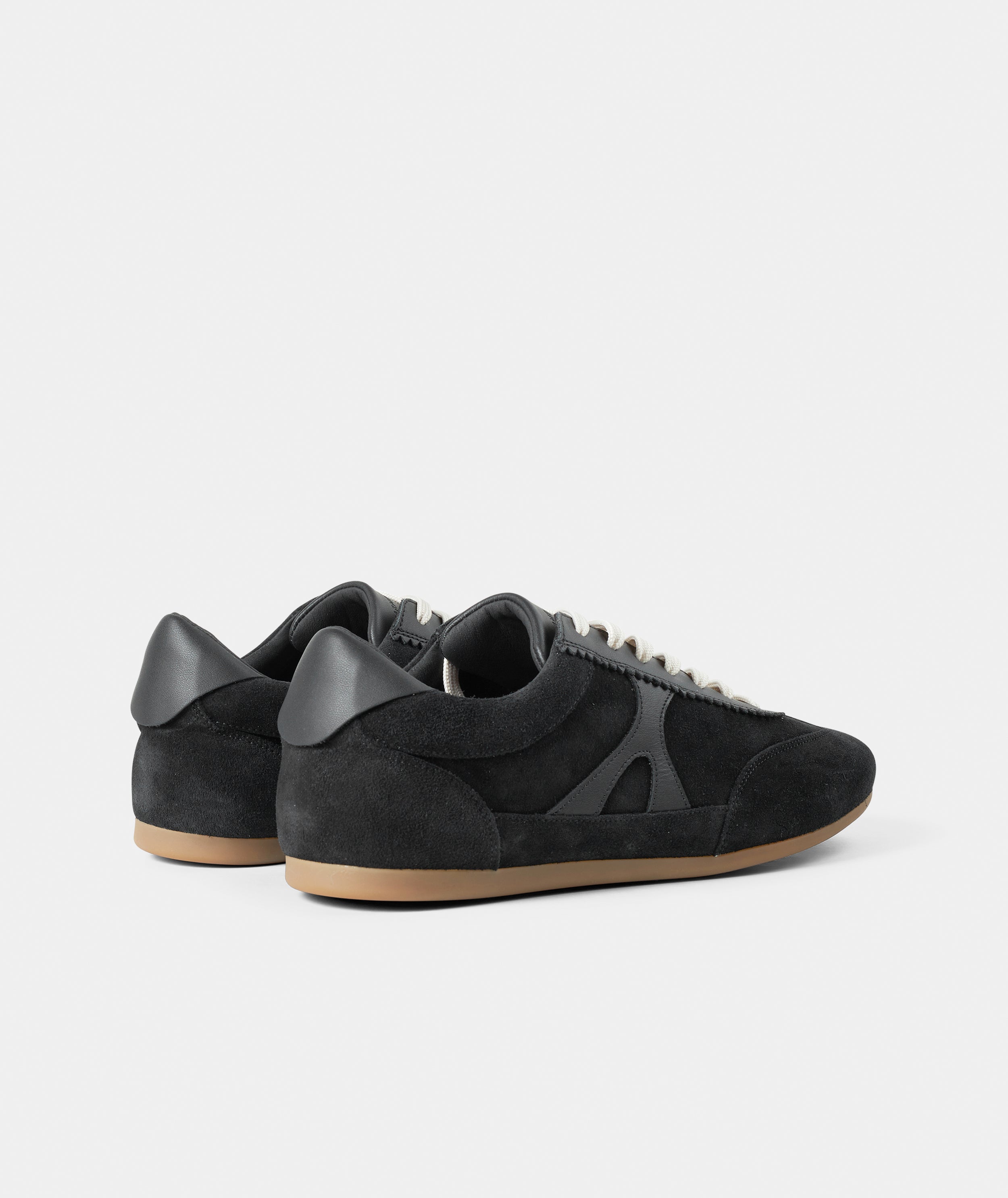 GARMENT PROJECT MAN Brodie - Black Suede/Leather Mix Sneakers 999 Black