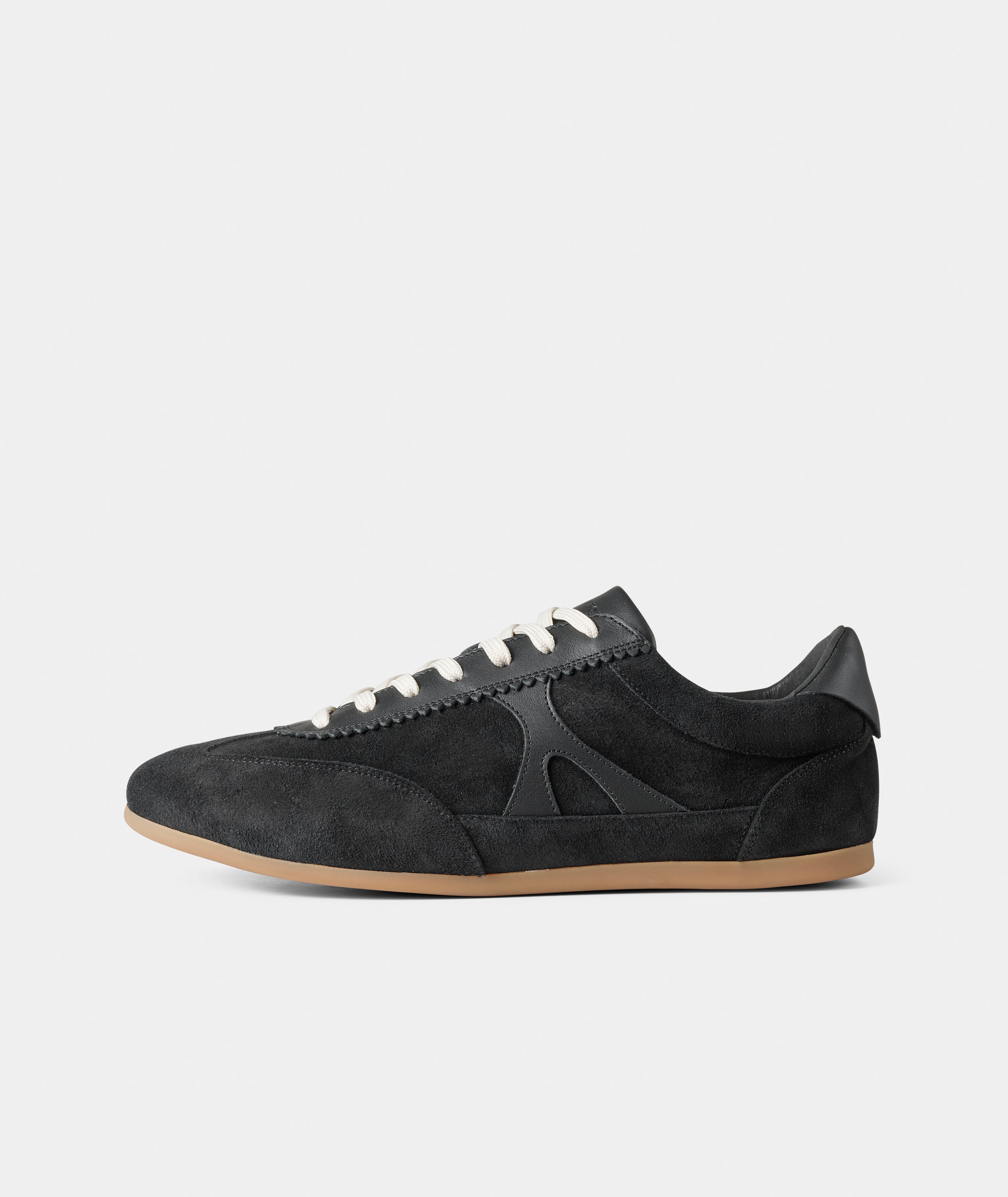 GARMENT PROJECT MAN Brodie - Black Suede/Leather Mix Sneakers 999 Black