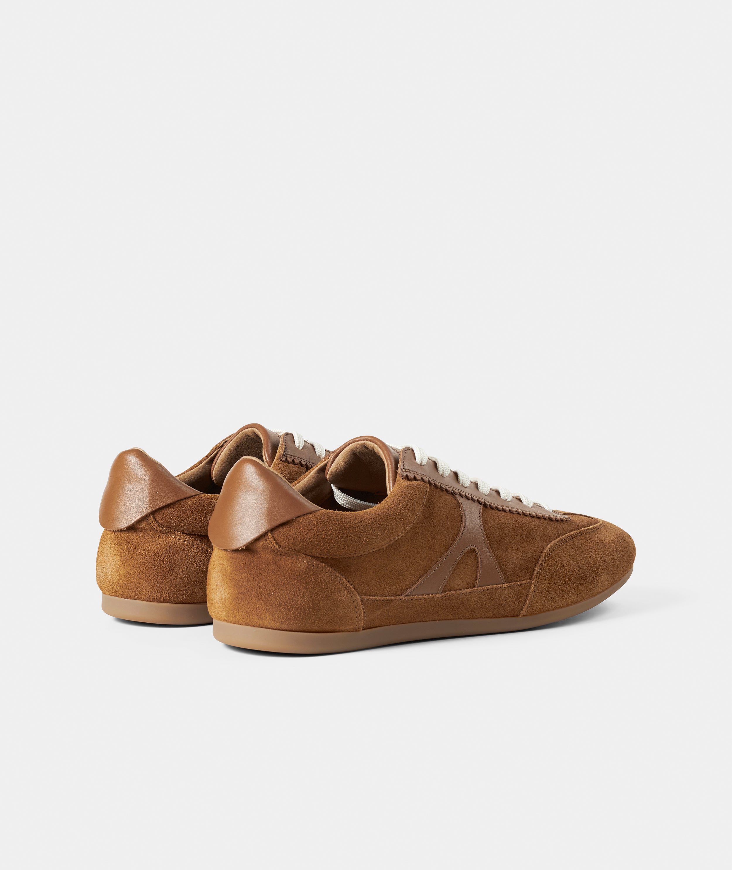 GARMENT PROJECT MAN Brodie - Cognac Suede/Leather Mix Sneakers 650 Cognac