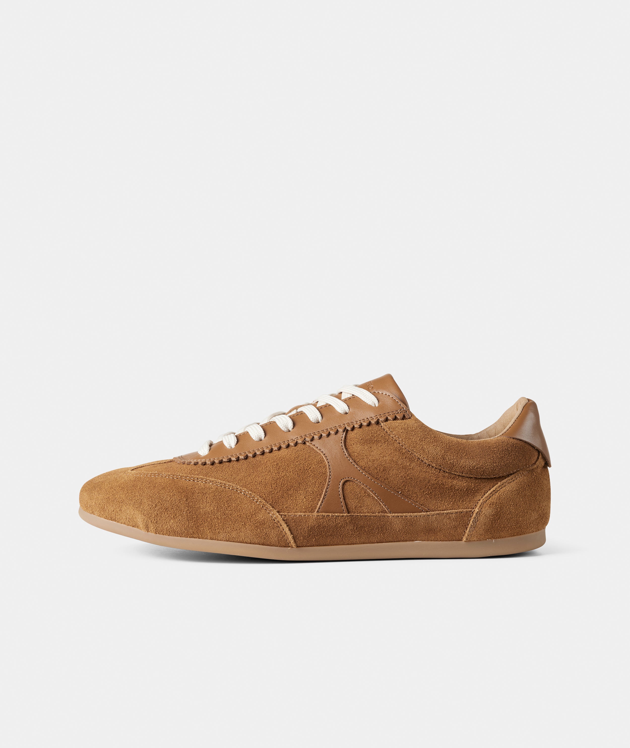 GARMENT PROJECT MAN Brodie - Cognac Suede/Leather Mix Sneakers 650 Cognac