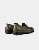 GARMENT PROJECT MAN Charlie - Olive Vintage Patent Leather Loafer 250 Olive