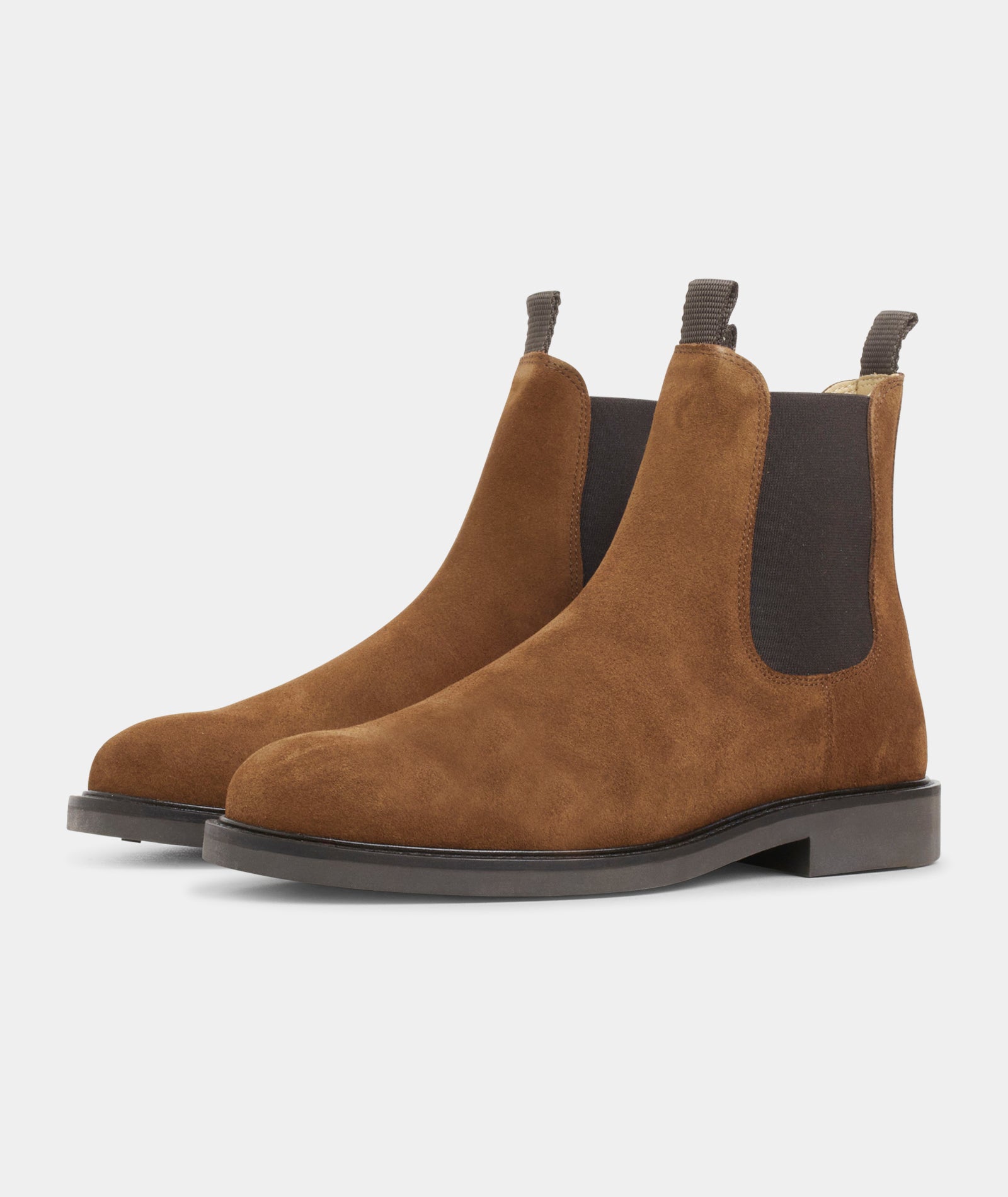 GARMENT PROJECT MAN Chelsea Boot - Cognac Suede Boots 650 Cognac