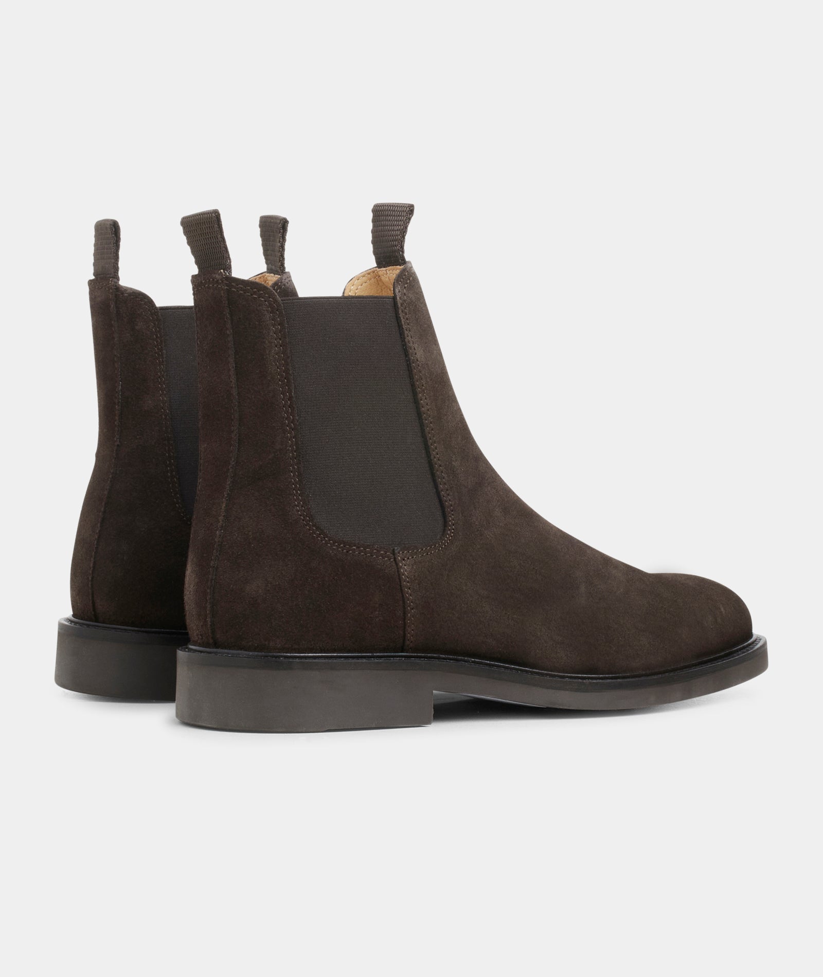 GARMENT PROJECT MAN Chelsea Boot - Dark Brown Suede Boots 800 Brown