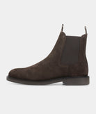 GARMENT PROJECT MAN Chelsea Boot - Dark Brown Suede Boots 800 Brown