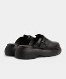 GARMENT PROJECT WMNS Cloud Clog - Black Leather Slipper 999 Black