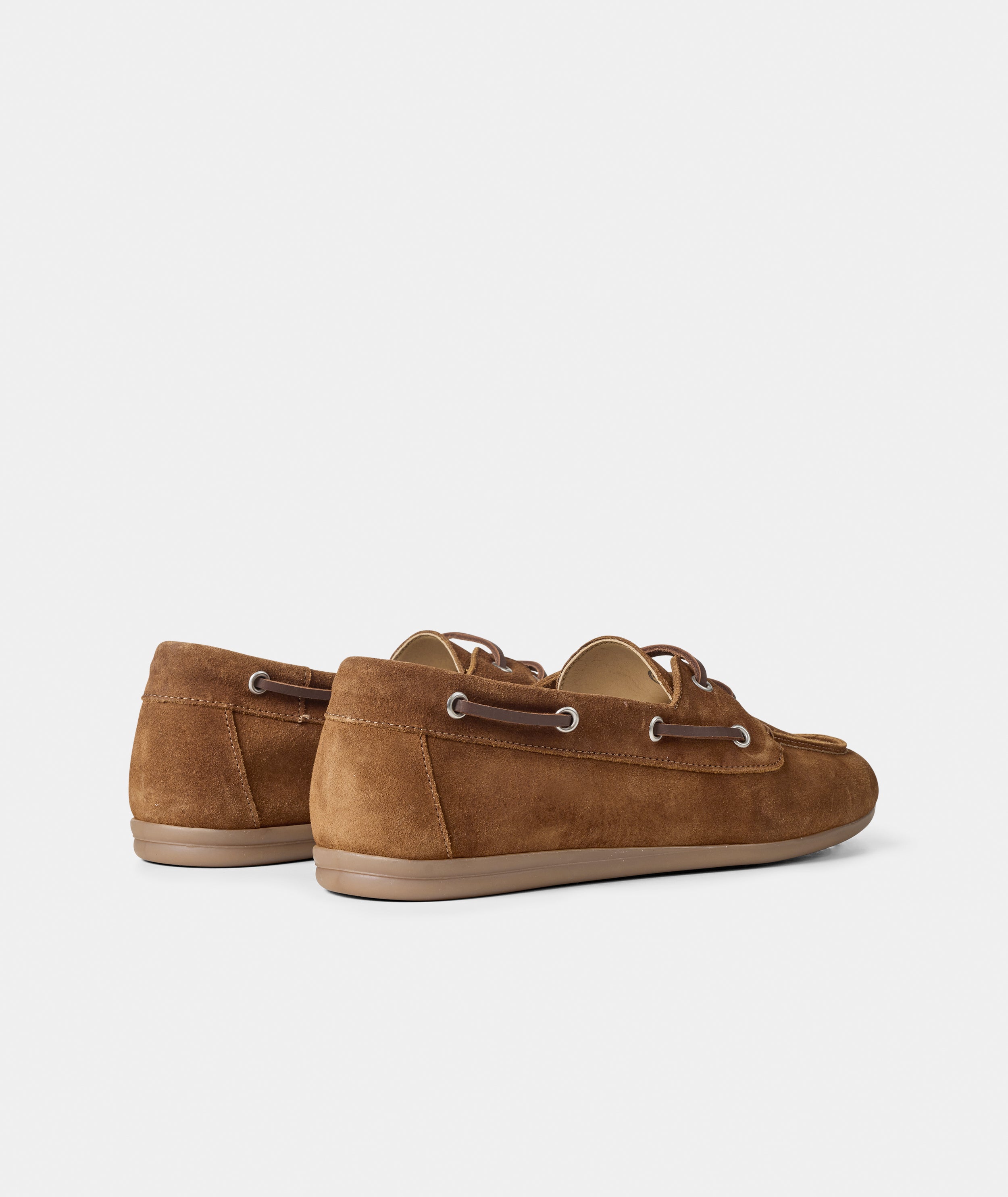 GARMENT PROJECT WMNS Daisy Boat Shoe - Cognac Suede Shoes 650 Cognac