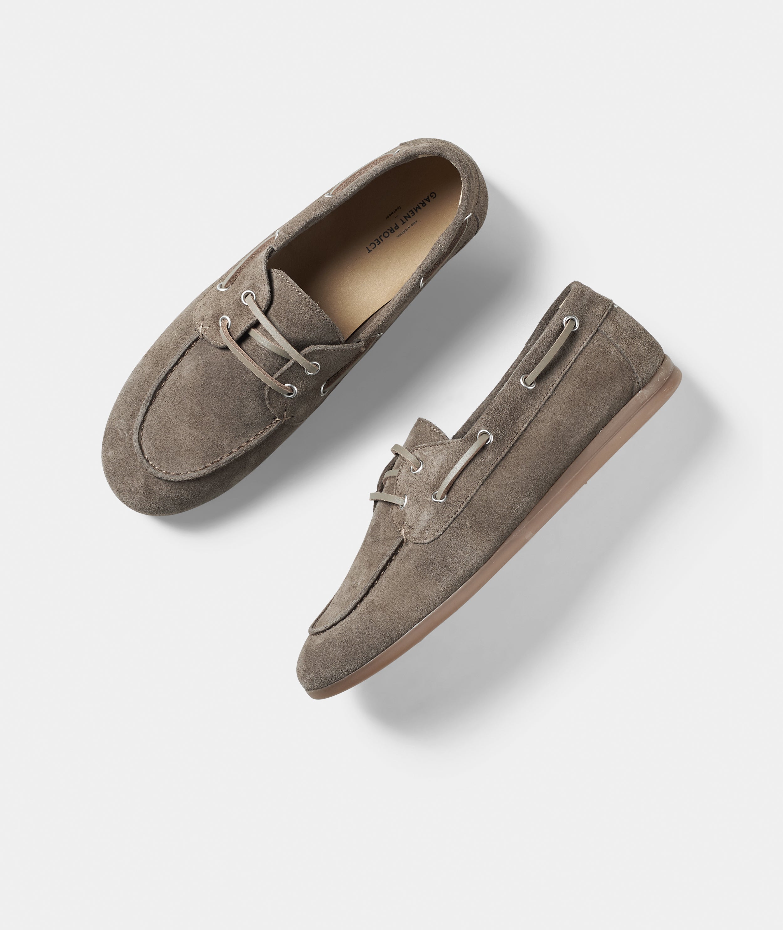 GARMENT PROJECT WMNS Daisy Boat Shoe - Truffle Suede Shoes 265 Truffle