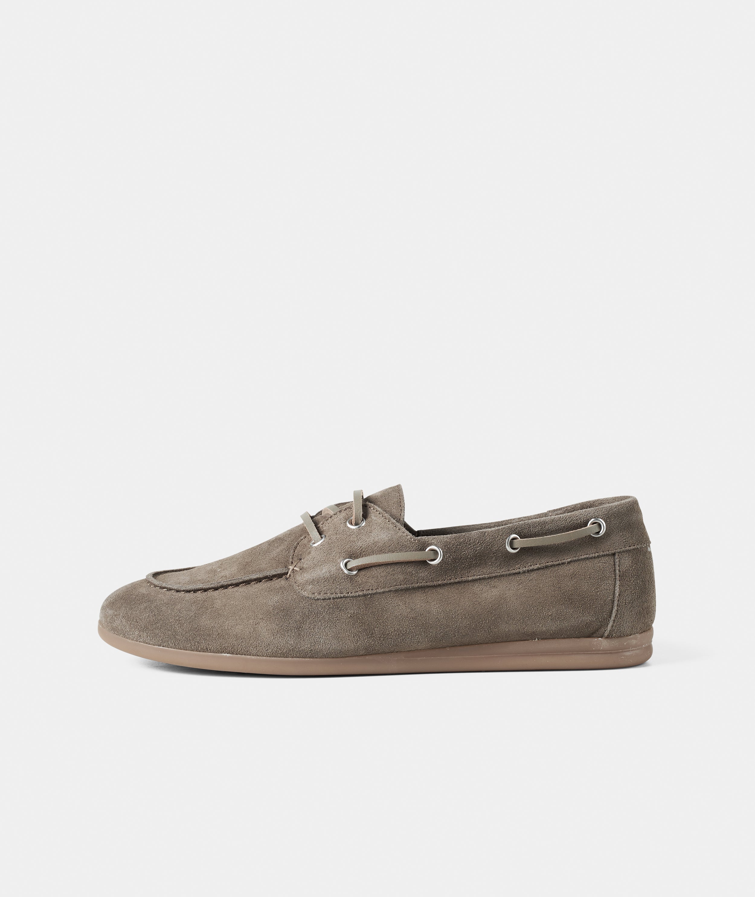 GARMENT PROJECT WMNS Daisy Boat Shoe - Truffle Suede Shoes 265 Truffle