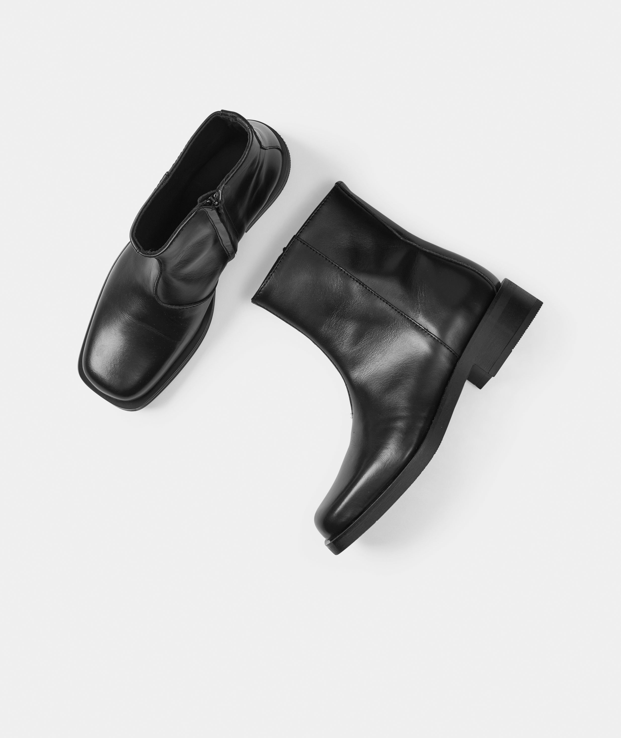 GARMENT PROJECT WMNS Drew - Black Leather Boots 999 Black