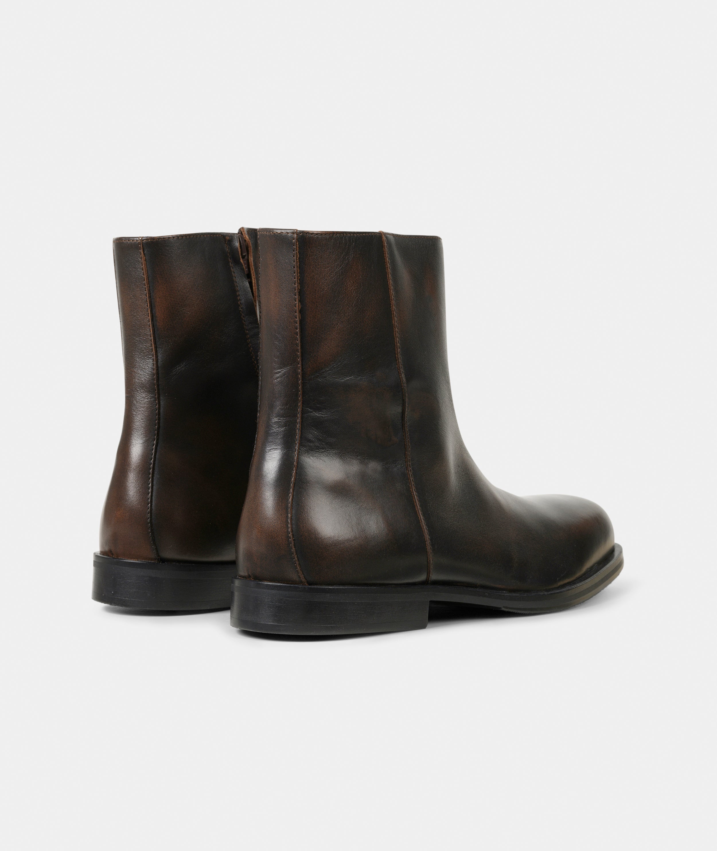 GARMENT PROJECT MAN Drew - Brown Vintage Leather Boots 800 Brown